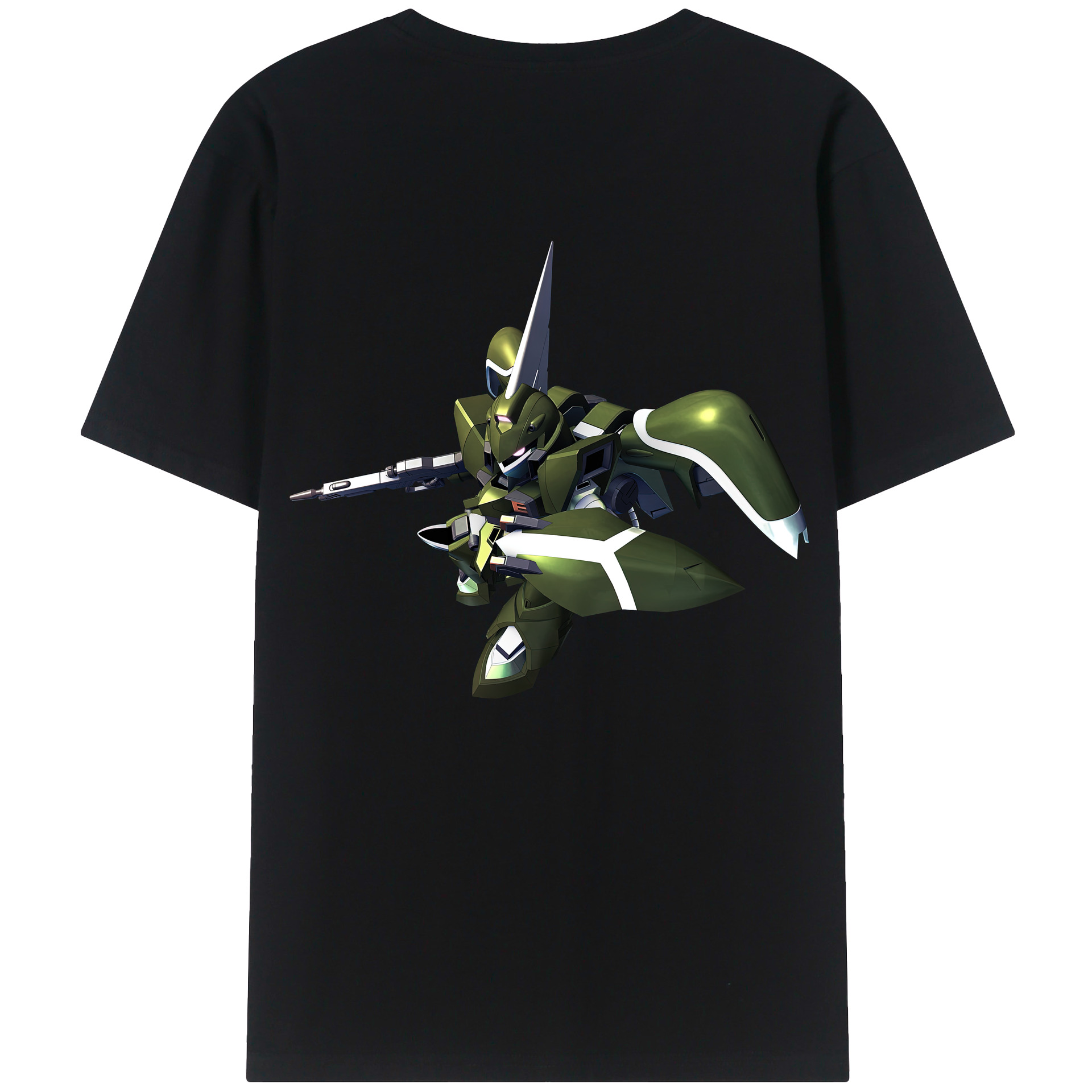 （画像用） 機動戦士ガンダム Mobile Suit Gundam 綿100％ メンズ半袖Tシャツ（バックプリント） 通気性