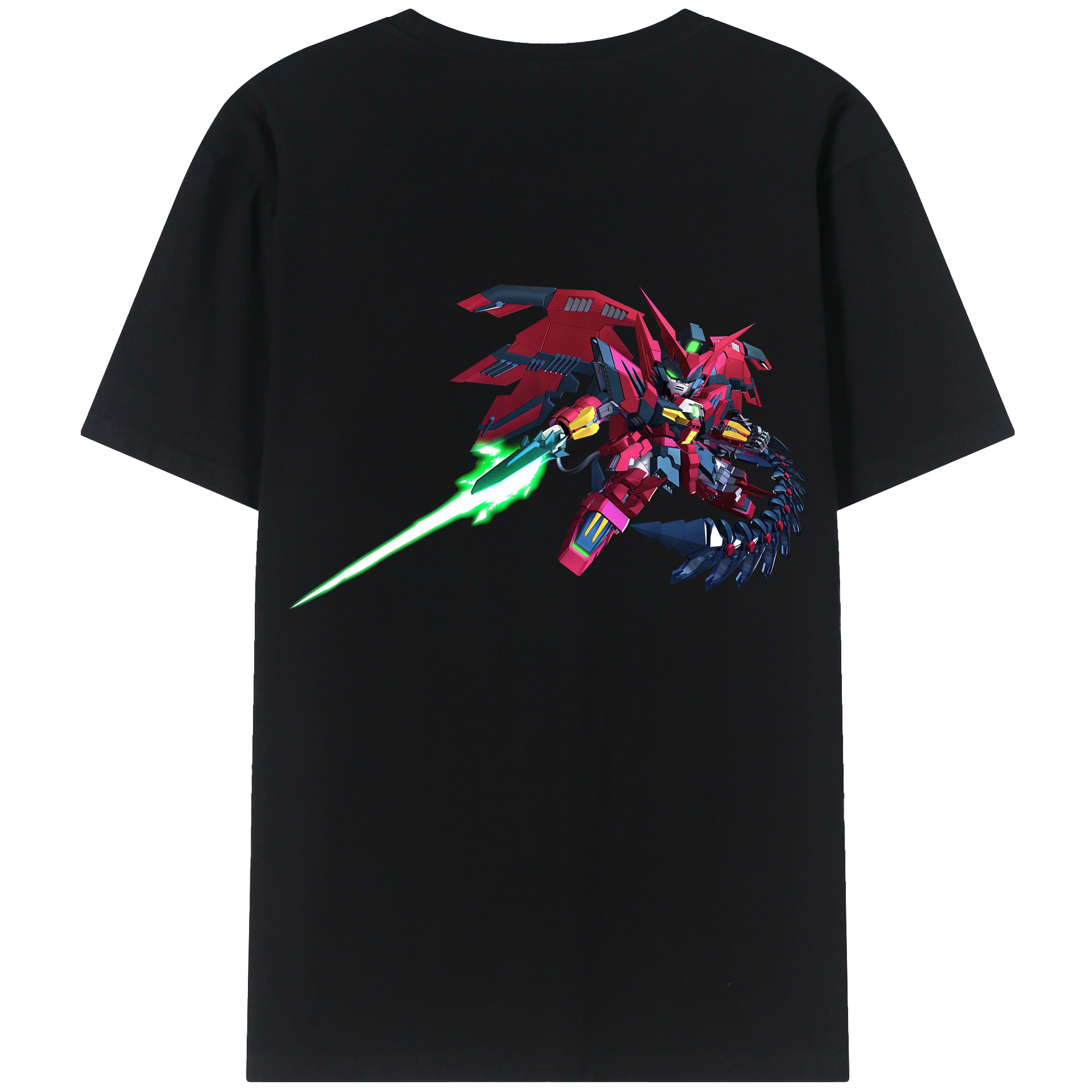 （画像用） 機動戦士ガンダム Mobile Suit Gundam 綿100％ メンズ半袖Tシャツ（バックプリント） 通気性