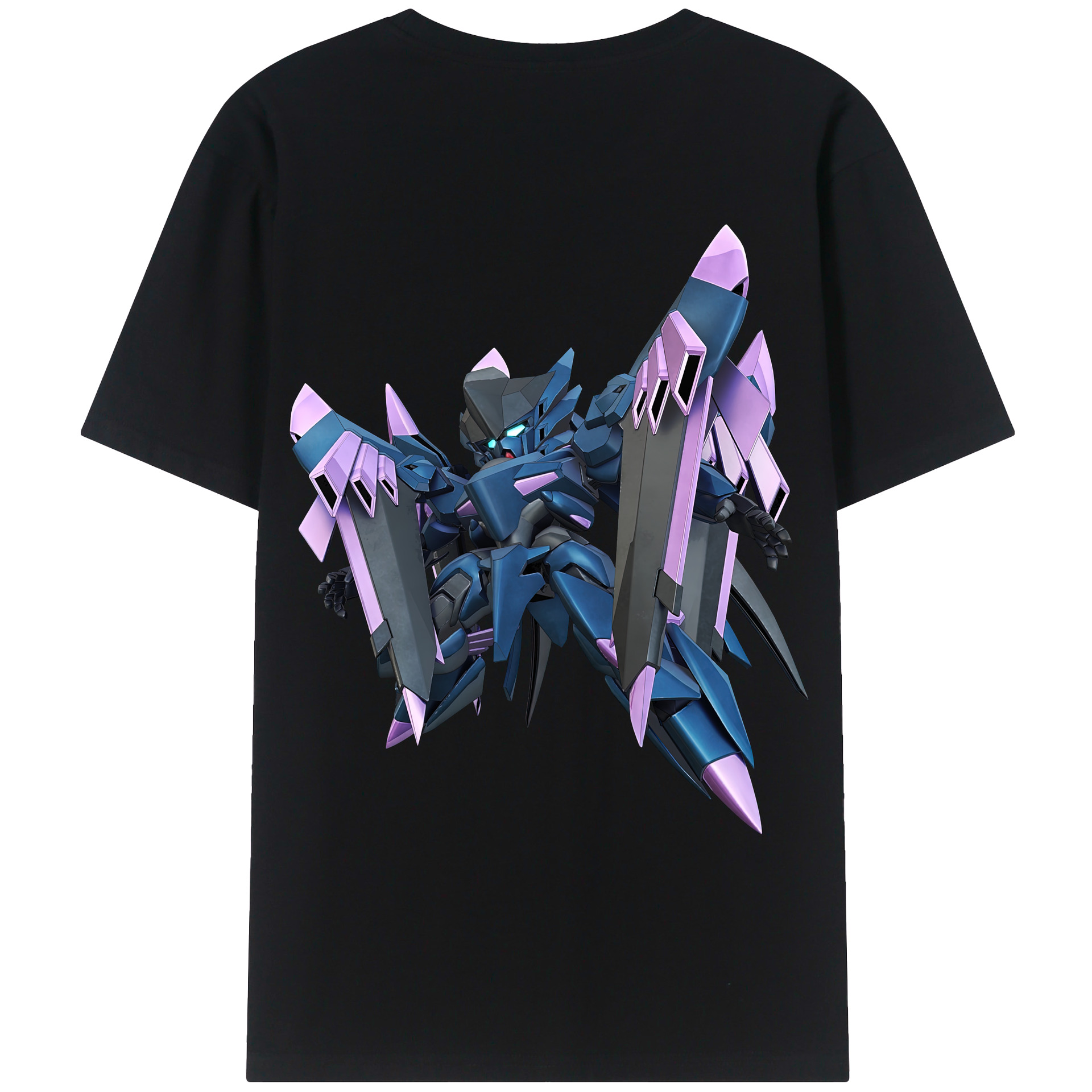 （画像用） 機動戦士ガンダム Mobile Suit Gundam 綿100％ メンズ半袖Tシャツ（バックプリント） 通気性