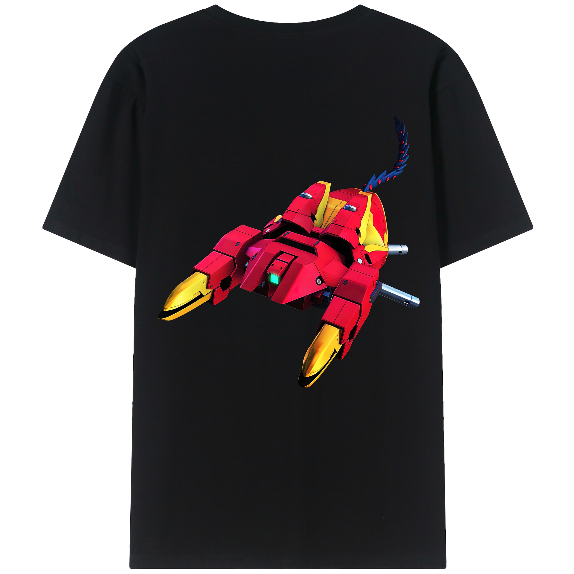 （画像用） 機動戦士ガンダム Mobile Suit Gundam 綿100％ メンズ半袖Tシャツ（バックプリント） 通気性
