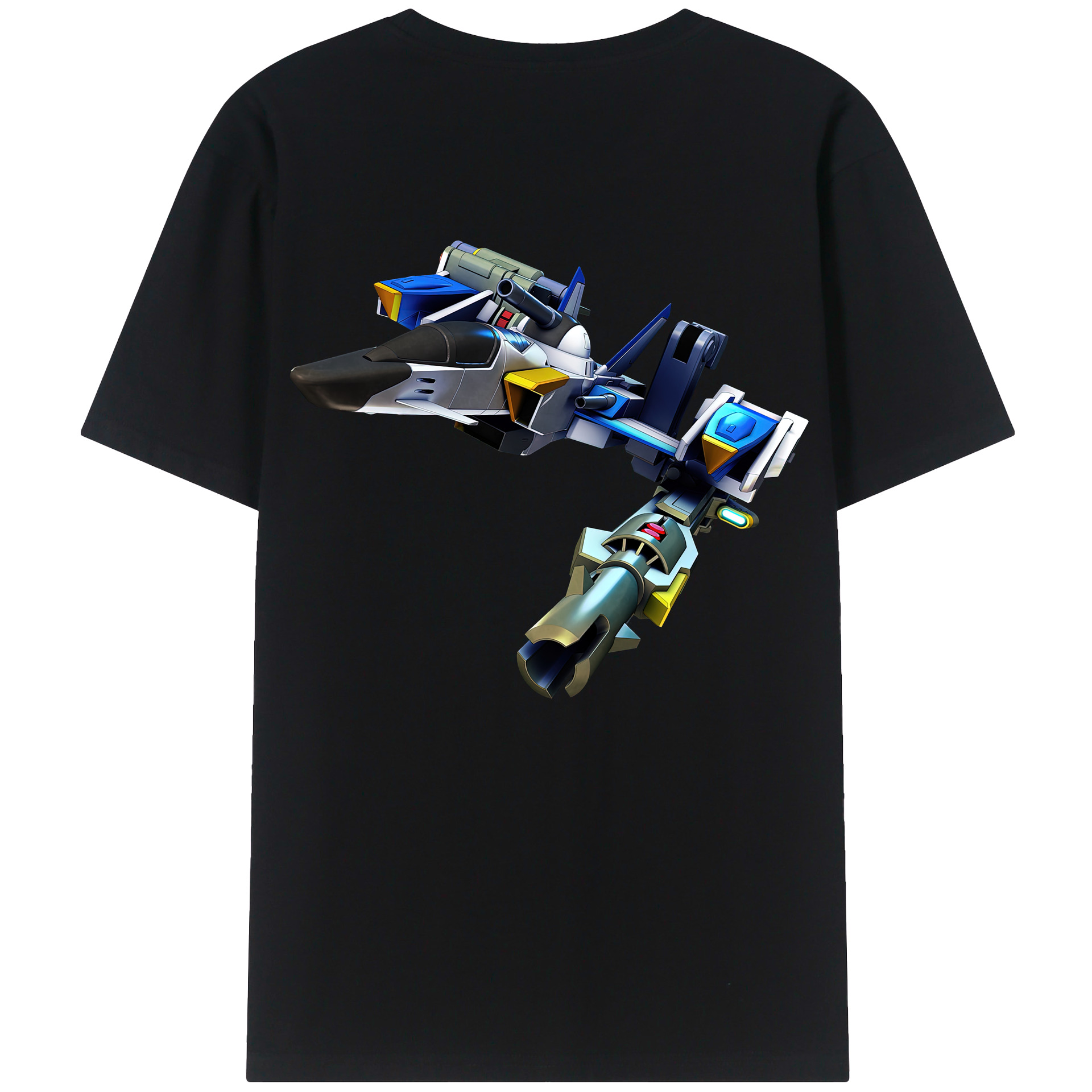 （画像用） 機動戦士ガンダム Mobile Suit Gundam 綿100％ メンズ半袖Tシャツ（バックプリント） 通気性