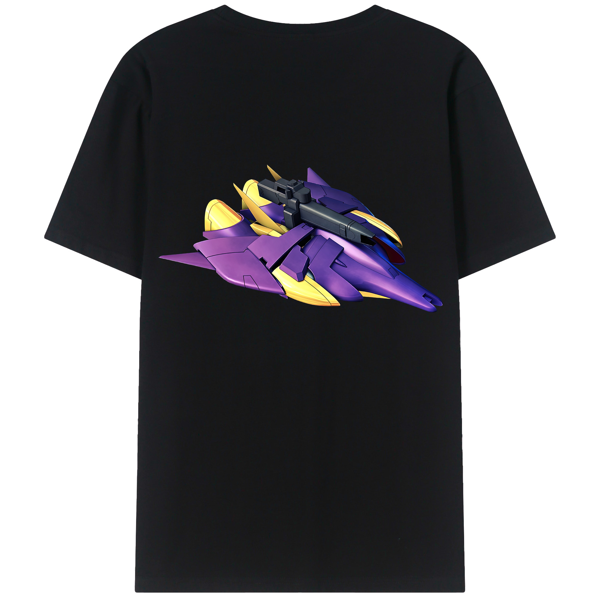 （画像用） 機動戦士ガンダム Mobile Suit Gundam 綿100％ メンズ半袖Tシャツ（バックプリント） 通気性