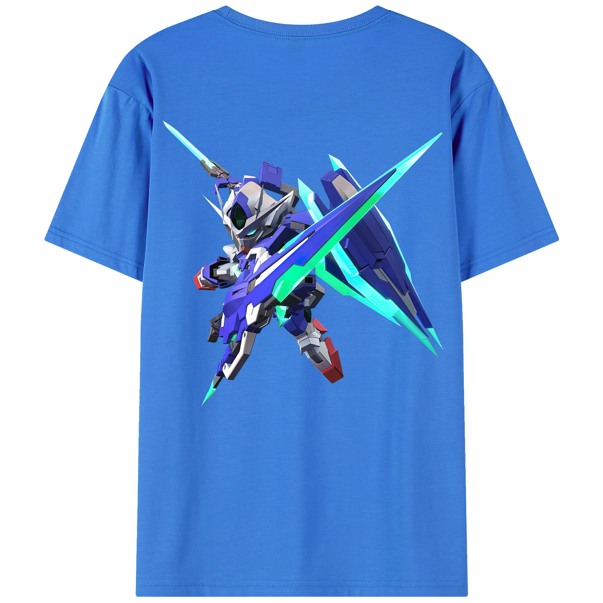 （画像用） 機動戦士ガンダム Mobile Suit Gundam 綿100％ メンズ半袖Tシャツ（バックプリント） 通気性