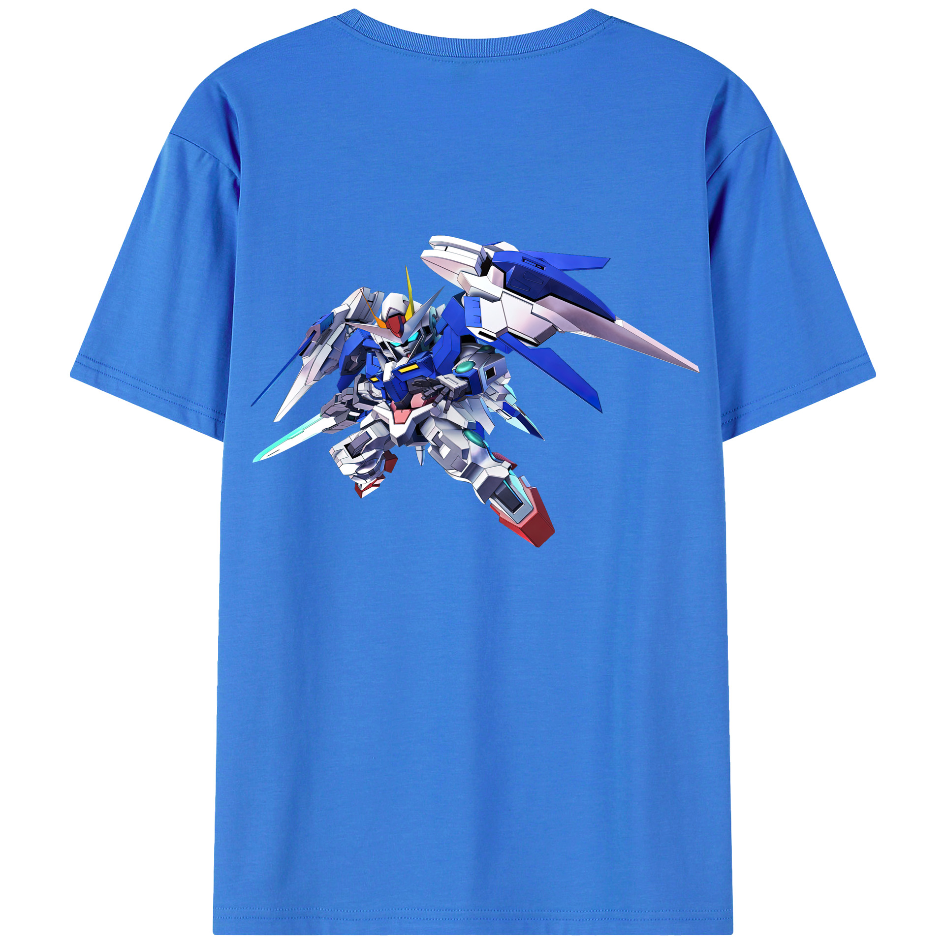 （画像用） 機動戦士ガンダム Mobile Suit Gundam 綿100％ メンズ半袖Tシャツ（バックプリント） 通気性