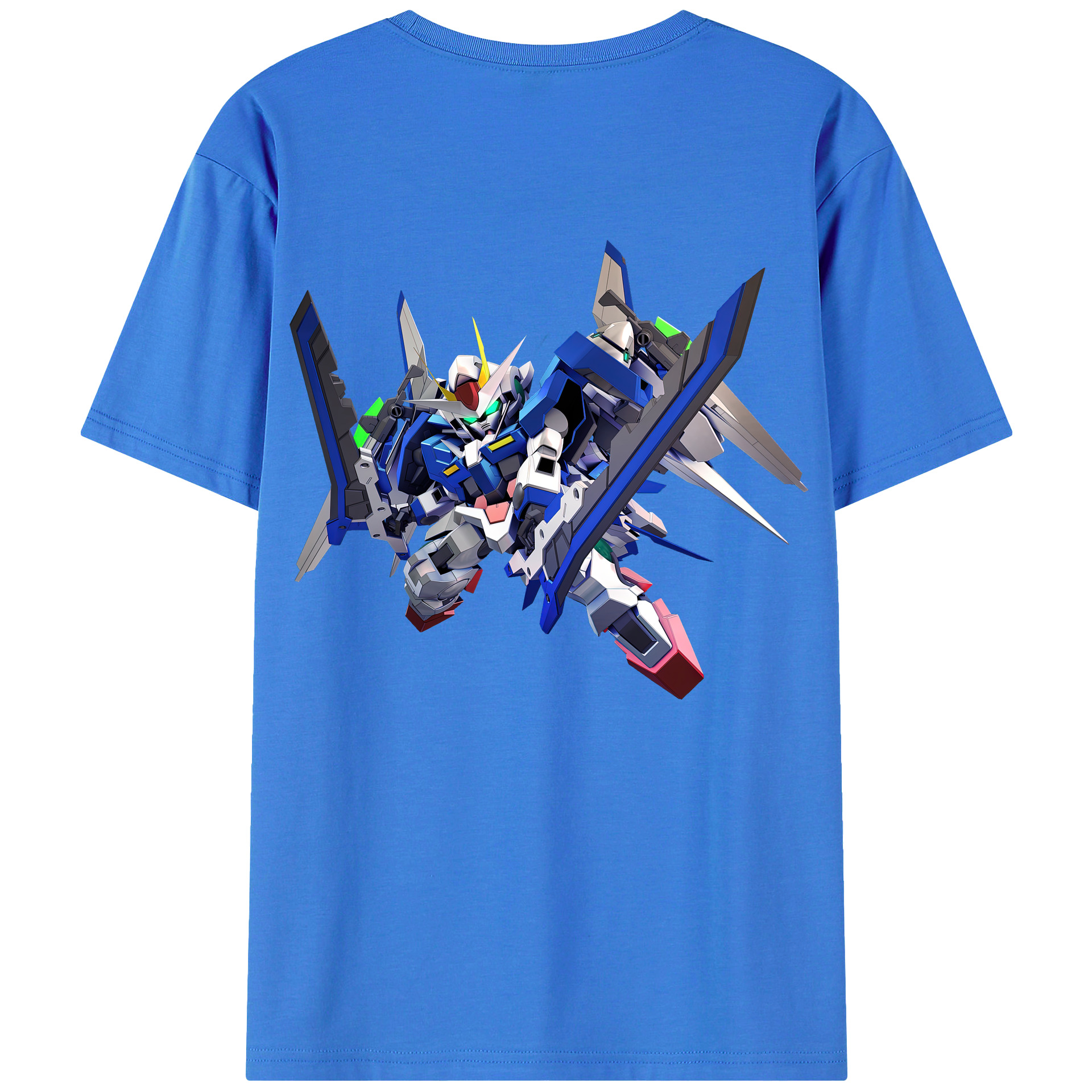 （画像用） 機動戦士ガンダム Mobile Suit Gundam 綿100％ メンズ半袖Tシャツ（バックプリント） 通気性
