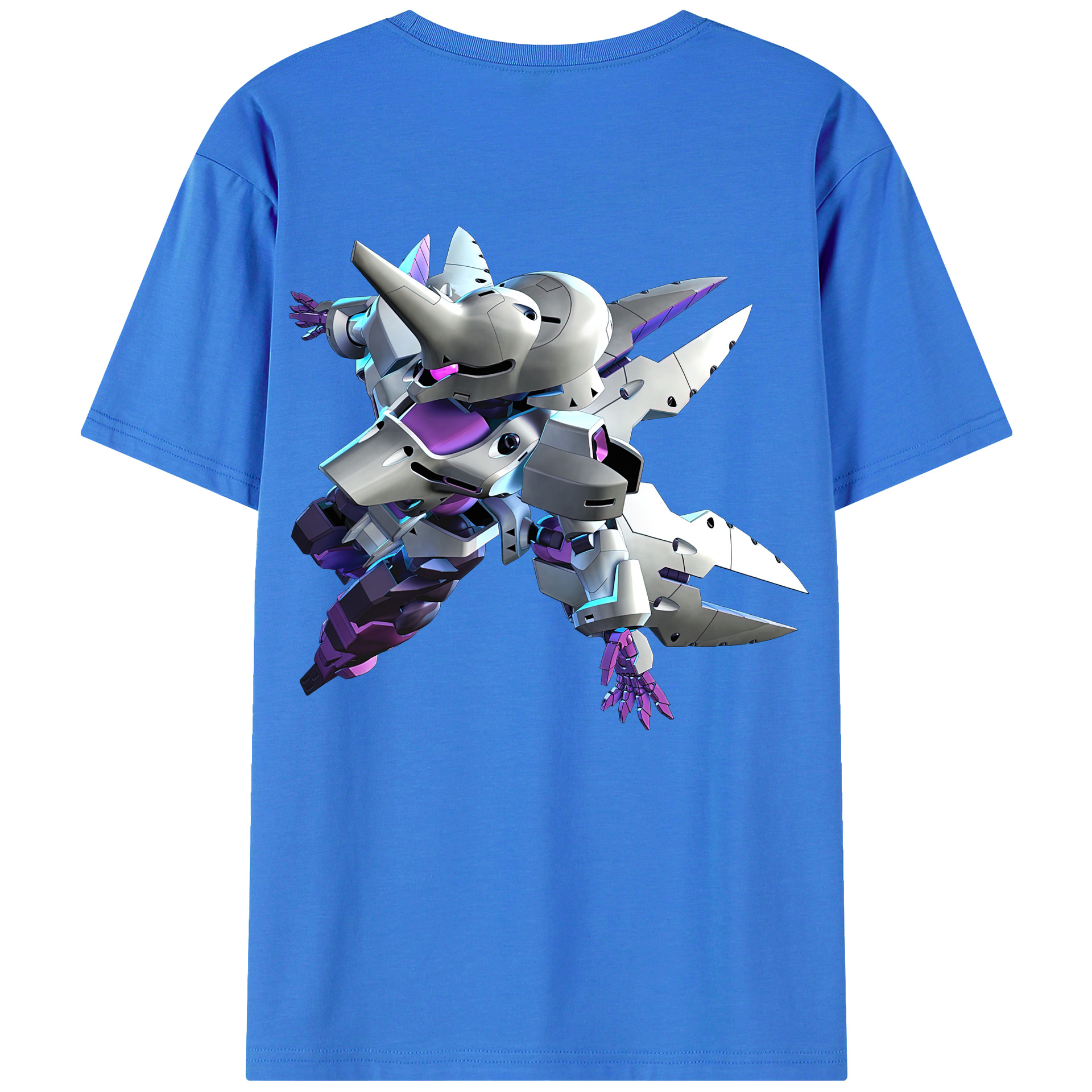 （画像用） 機動戦士ガンダム Mobile Suit Gundam 綿100％ メンズ半袖Tシャツ（バックプリント） 通気性