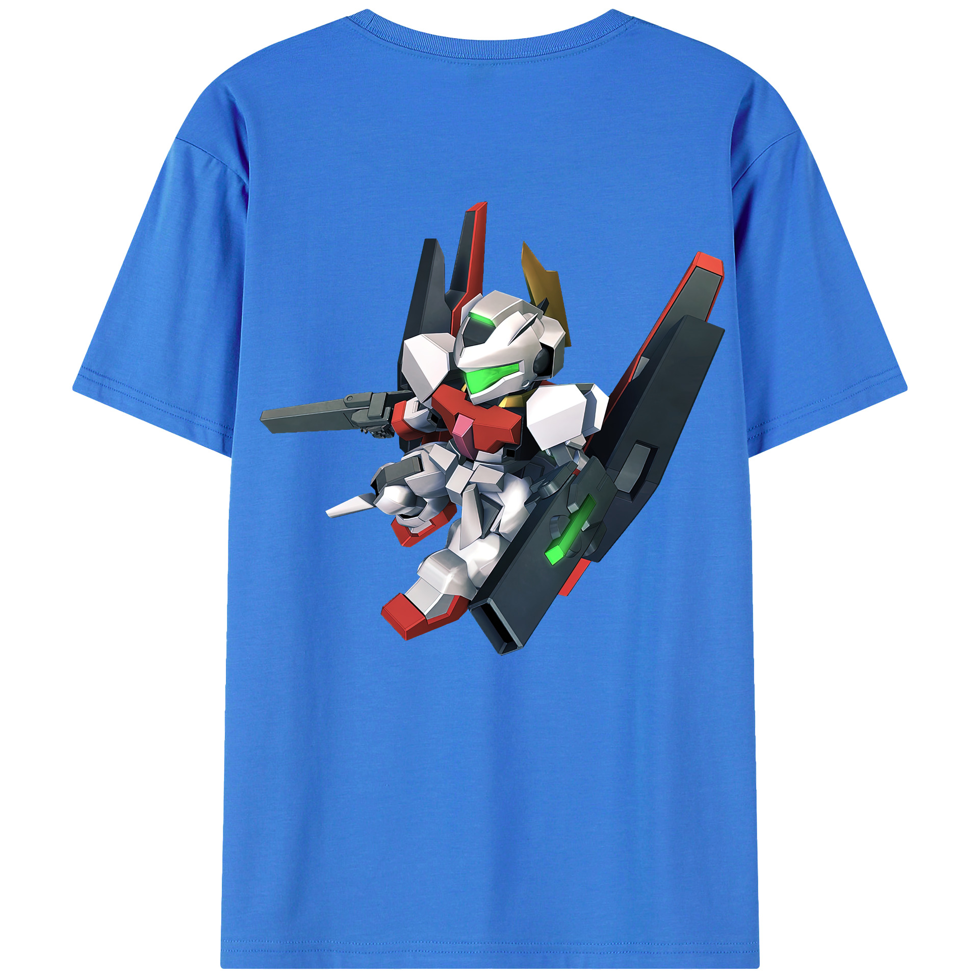 （画像用） 機動戦士ガンダム Mobile Suit Gundam 綿100％ メンズ半袖Tシャツ（バックプリント） 通気性