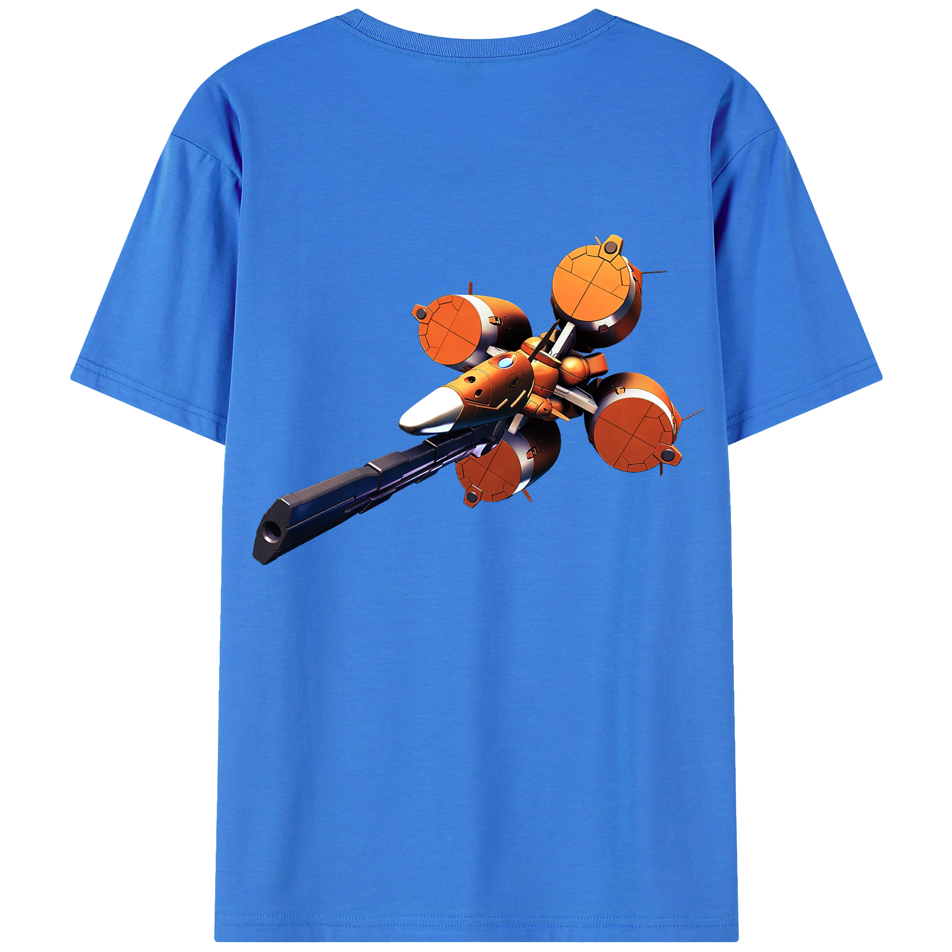 （画像用） 機動戦士ガンダム Mobile Suit Gundam 綿100％ メンズ半袖Tシャツ（バックプリント） 通気性