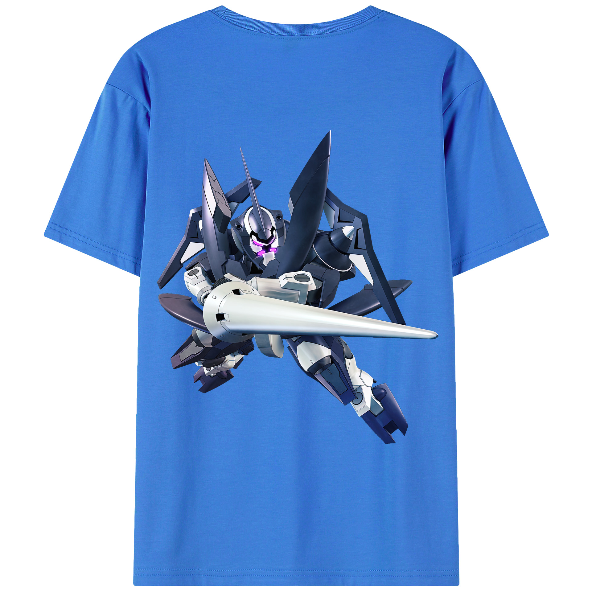 （画像用） 機動戦士ガンダム Mobile Suit Gundam 綿100％ メンズ半袖Tシャツ（バックプリント） 通気性