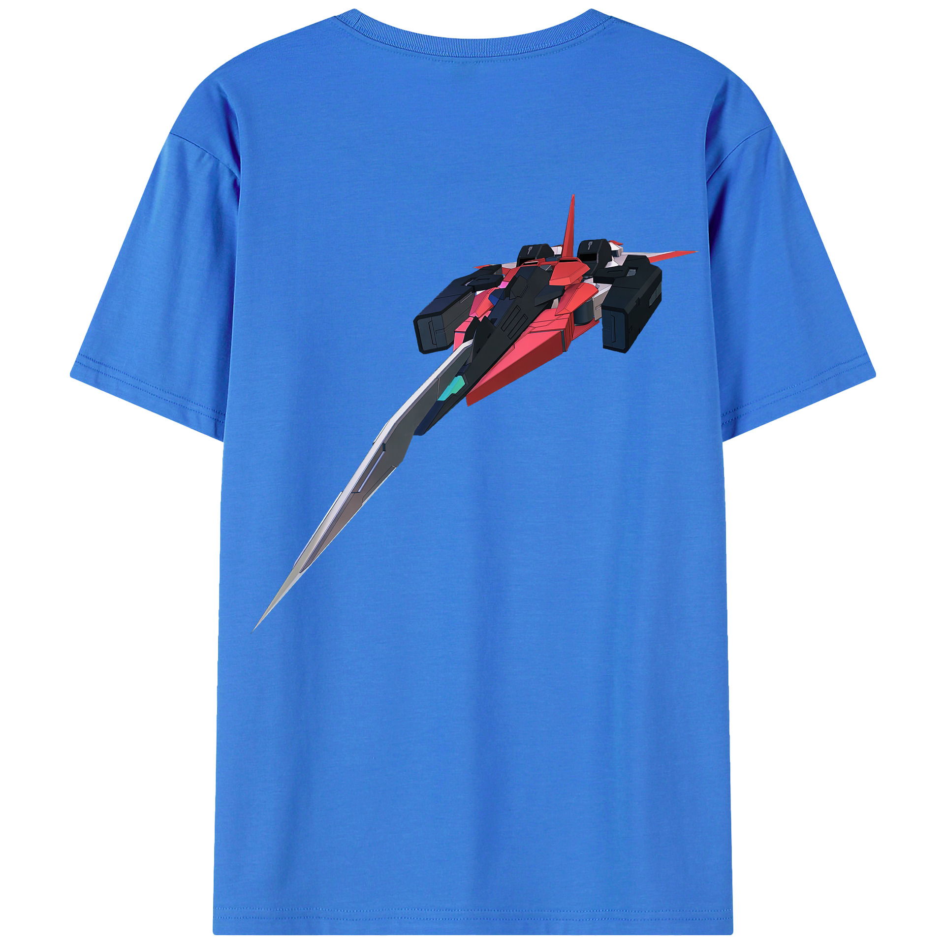 （画像用） 機動戦士ガンダム Mobile Suit Gundam 綿100％ メンズ半袖Tシャツ（バックプリント） 通気性