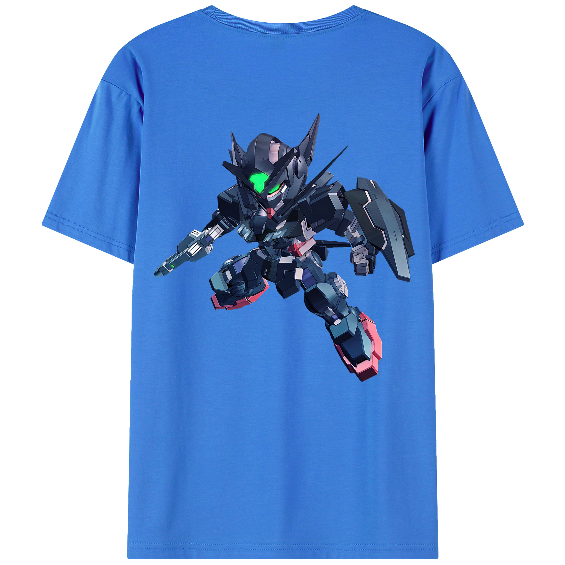 （画像用） 機動戦士ガンダム Mobile Suit Gundam 綿100％ メンズ半袖Tシャツ（バックプリント） 通気性
