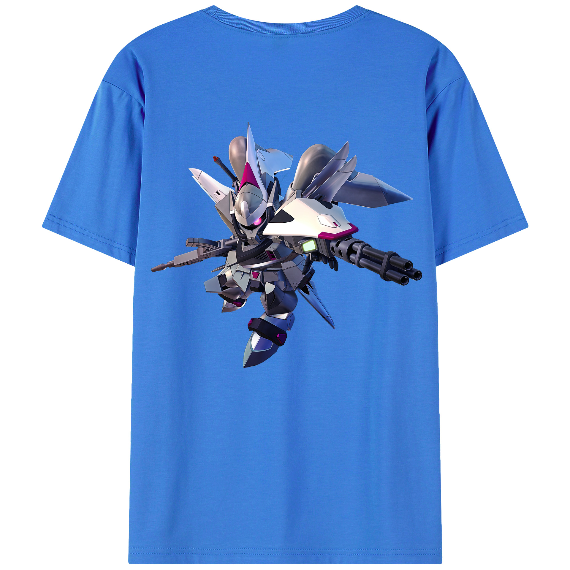 （画像用） 機動戦士ガンダム Mobile Suit Gundam 綿100％ メンズ半袖Tシャツ（バックプリント） 通気性