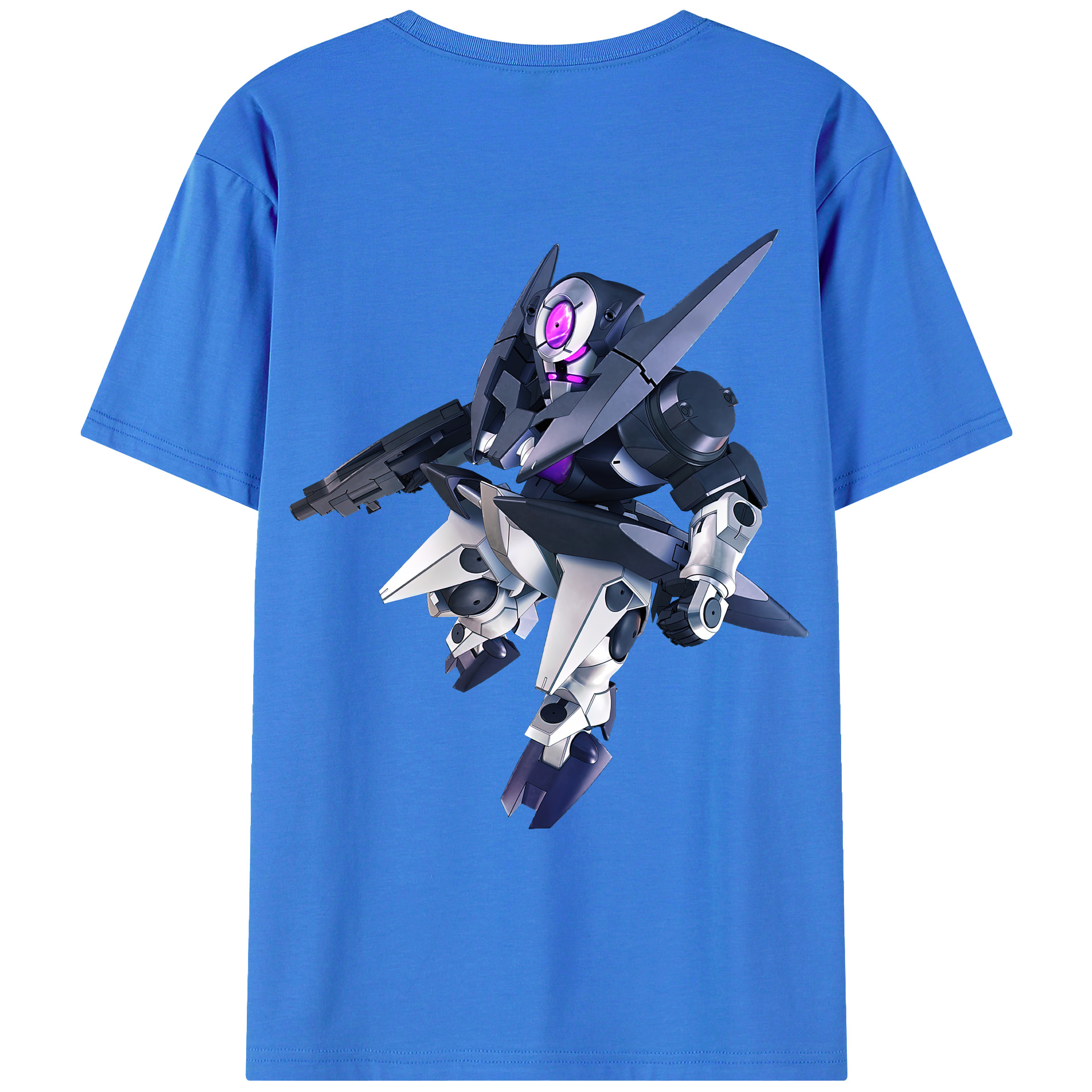 （画像用） 機動戦士ガンダム Mobile Suit Gundam 綿100％ メンズ半袖Tシャツ（バックプリント） 通気性