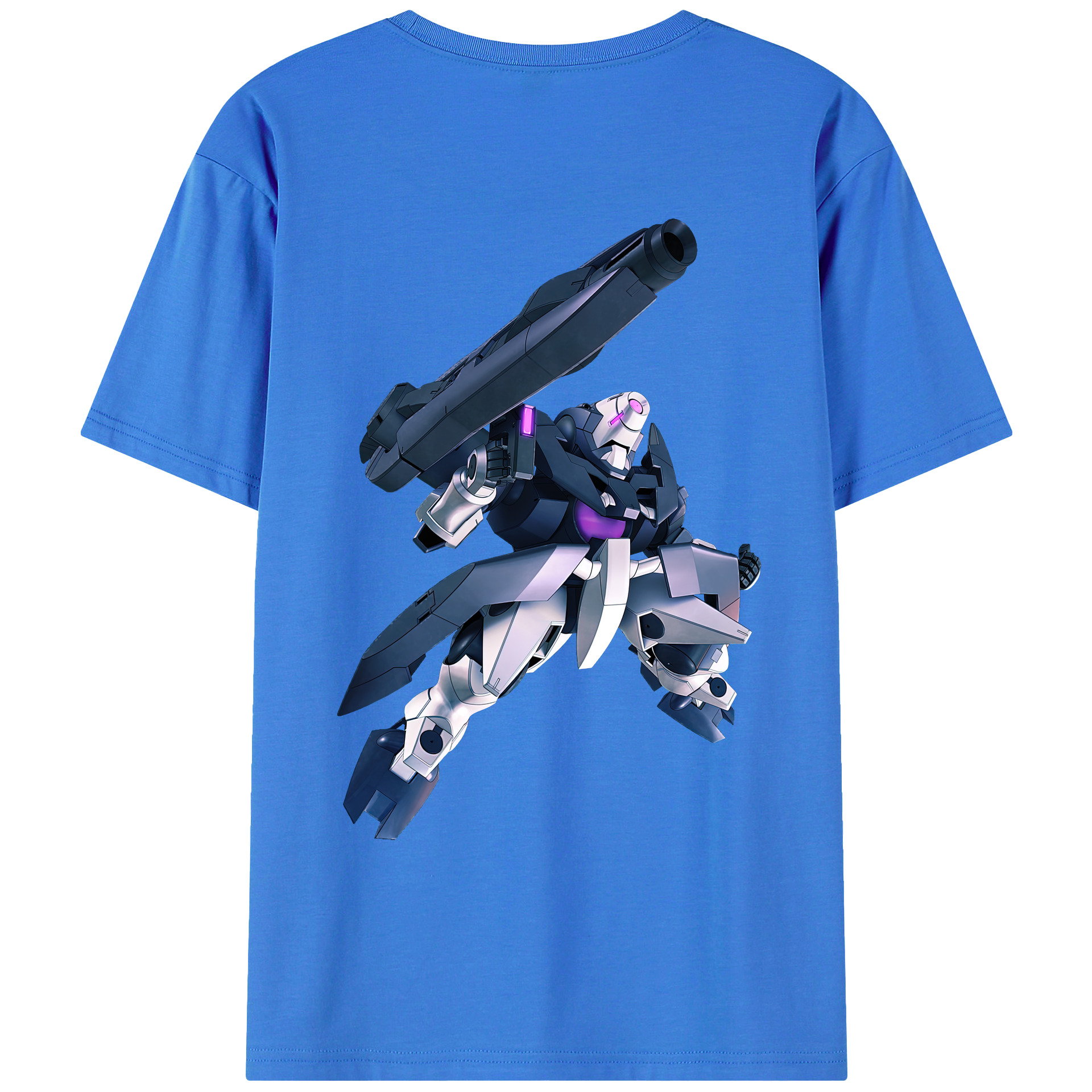 （画像用） 機動戦士ガンダム Mobile Suit Gundam 綿100％ メンズ半袖Tシャツ（バックプリント） 通気性