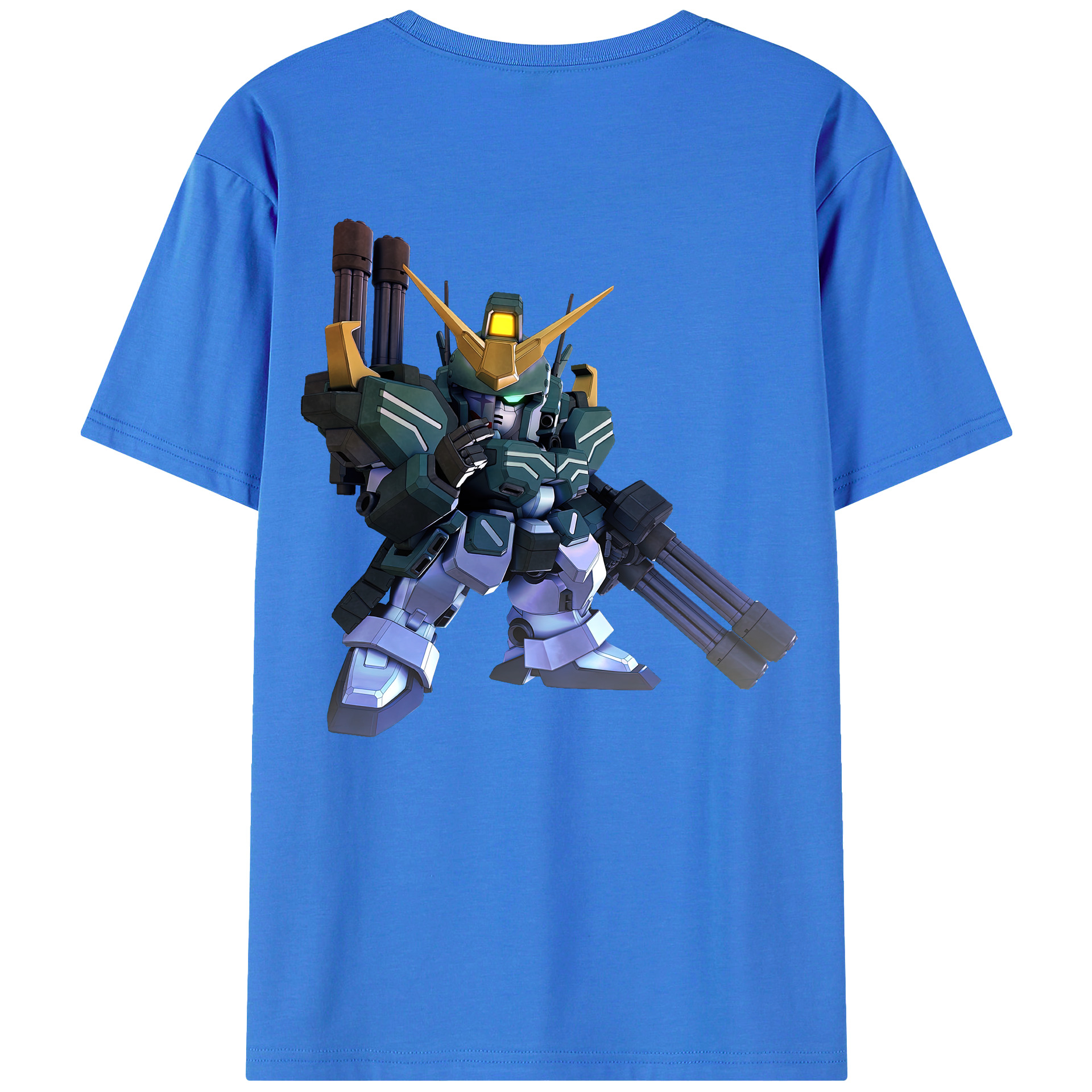 （画像用） 機動戦士ガンダム Mobile Suit Gundam 綿100％ メンズ半袖Tシャツ（バックプリント） 通気性