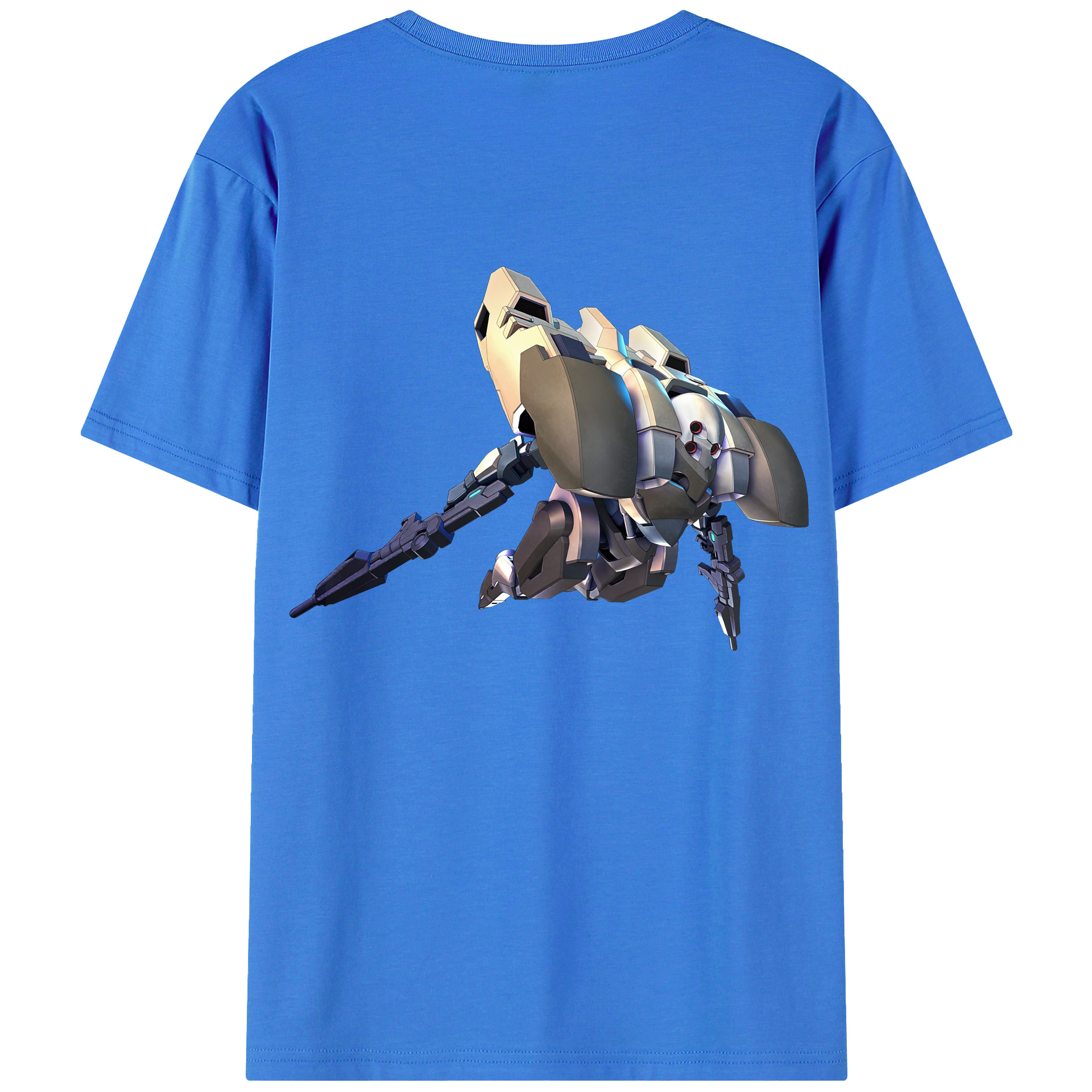 （画像用） 機動戦士ガンダム Mobile Suit Gundam 綿100％ メンズ半袖Tシャツ（バックプリント） 通気性