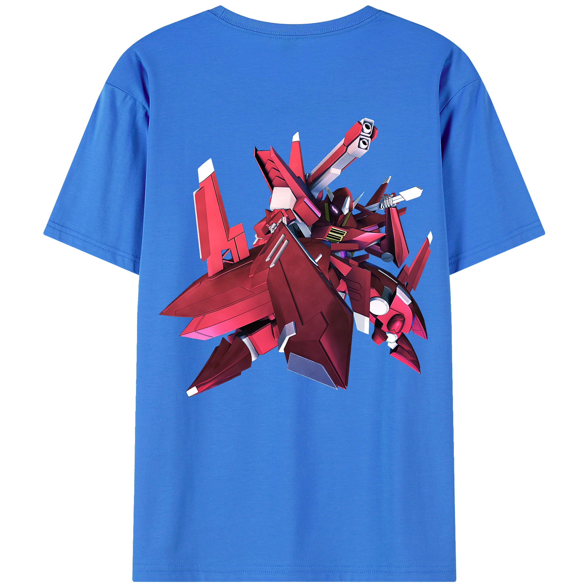 （画像用） 機動戦士ガンダム Mobile Suit Gundam 綿100％ メンズ半袖Tシャツ（バックプリント） 通気性
