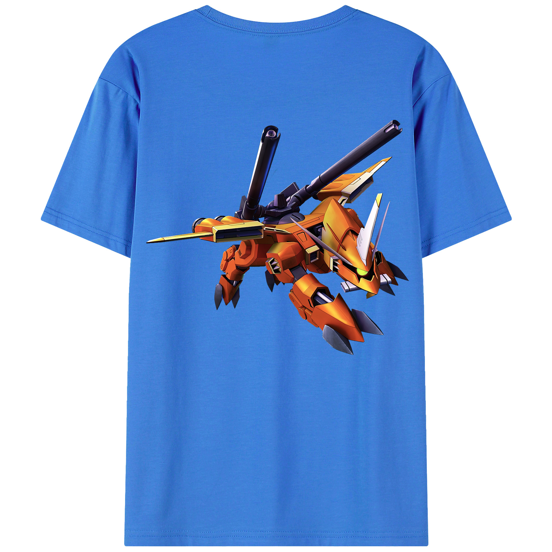 （画像用） 機動戦士ガンダム Mobile Suit Gundam 綿100％ メンズ半袖Tシャツ（バックプリント） 通気性