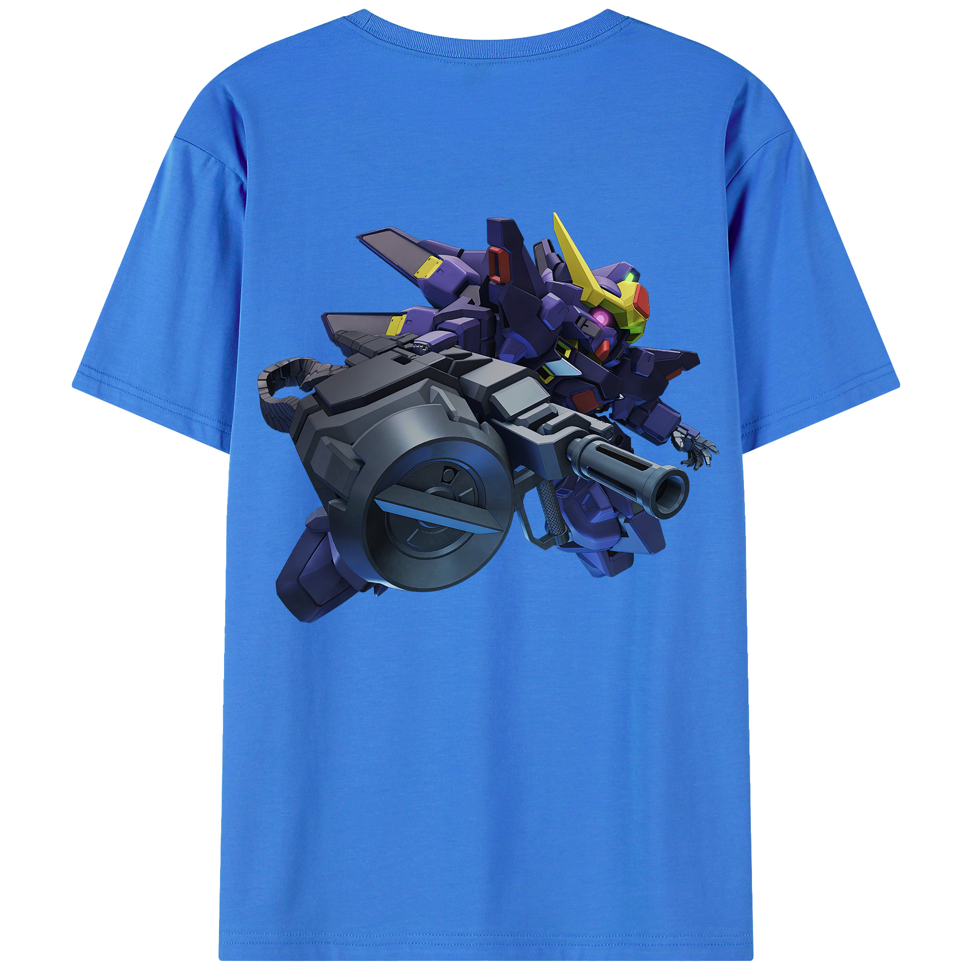 （画像用） 機動戦士ガンダム Mobile Suit Gundam 綿100％ メンズ半袖Tシャツ（バックプリント） 通気性