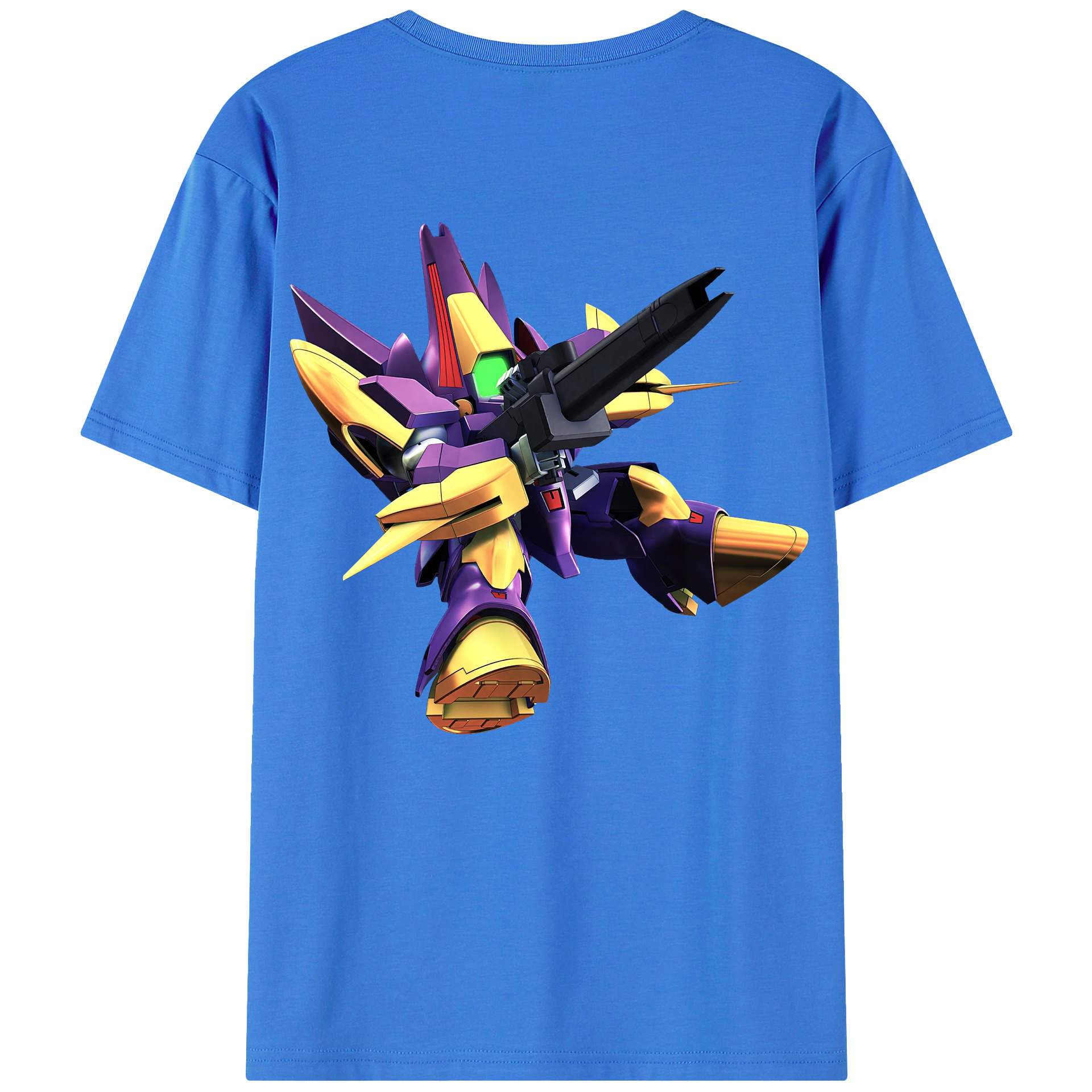（画像用） 機動戦士ガンダム Mobile Suit Gundam 綿100％ メンズ半袖Tシャツ（バックプリント） 通気性