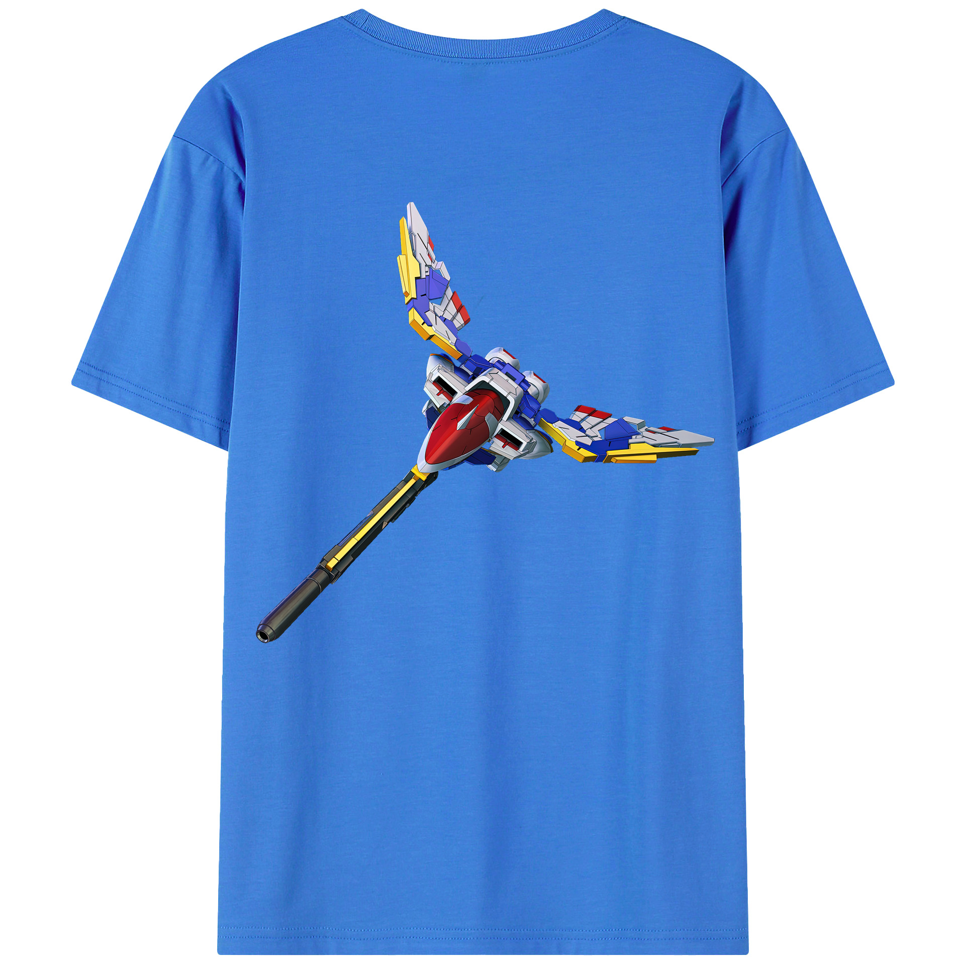 （画像用） 機動戦士ガンダム Mobile Suit Gundam 綿100％ メンズ半袖Tシャツ（バックプリント） 通気性