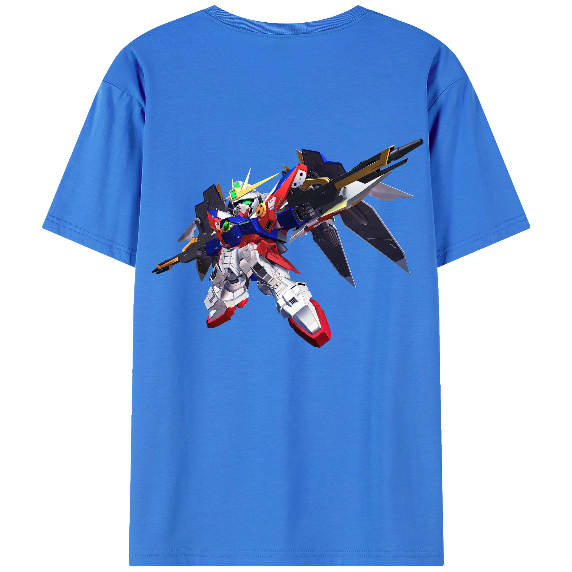 （画像用） 機動戦士ガンダム Mobile Suit Gundam 綿100％ メンズ半袖Tシャツ（バックプリント） 通気性