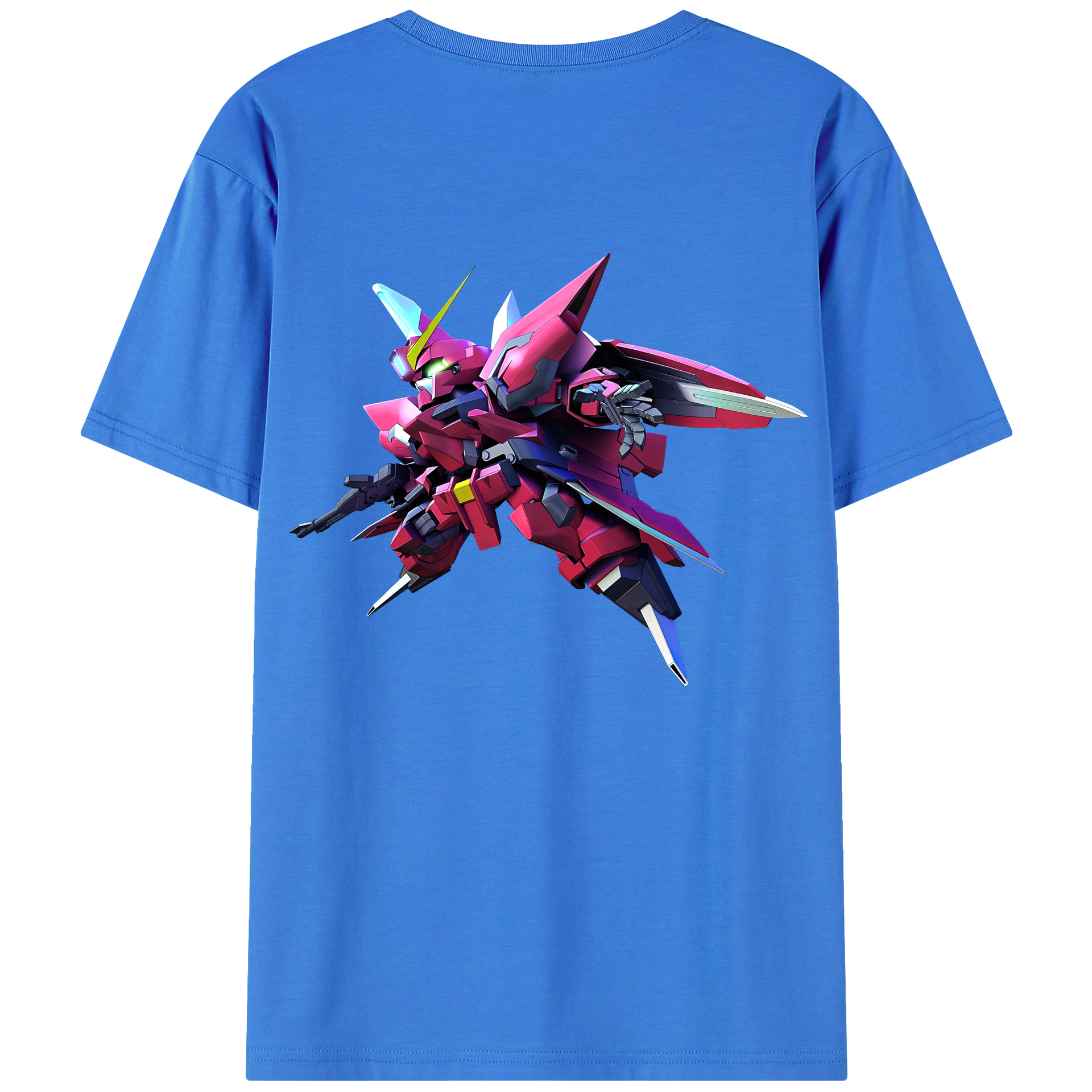 （画像用） 機動戦士ガンダム Mobile Suit Gundam 綿100％ メンズ半袖Tシャツ（バックプリント） 通気性