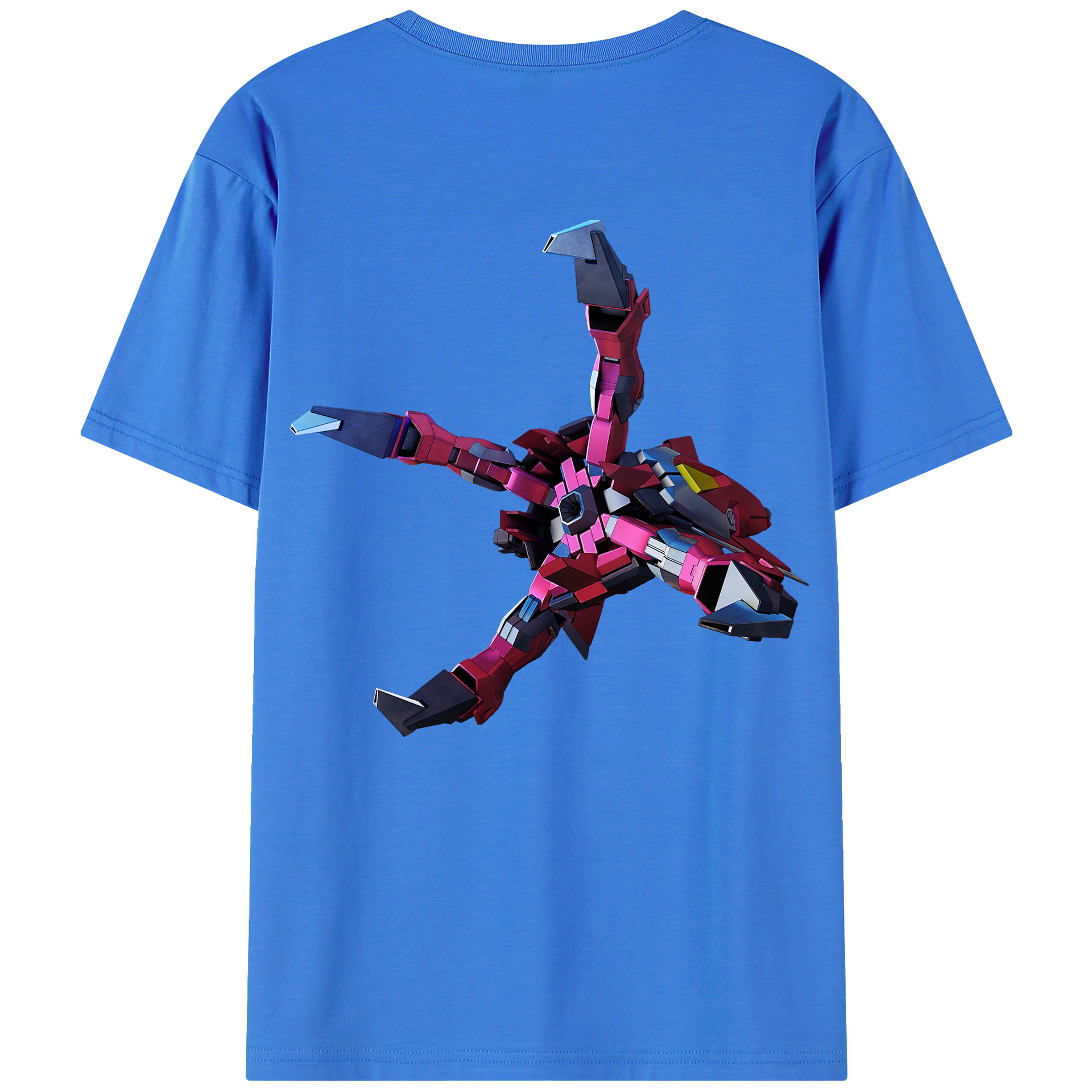 （画像用） 機動戦士ガンダム Mobile Suit Gundam 綿100％ メンズ半袖Tシャツ（バックプリント） 通気性