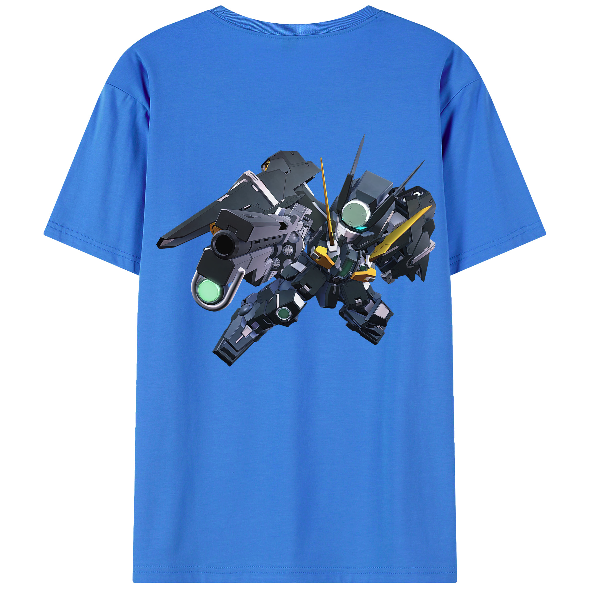 （画像用） 機動戦士ガンダム Mobile Suit Gundam 綿100％ メンズ半袖Tシャツ（バックプリント） 通気性