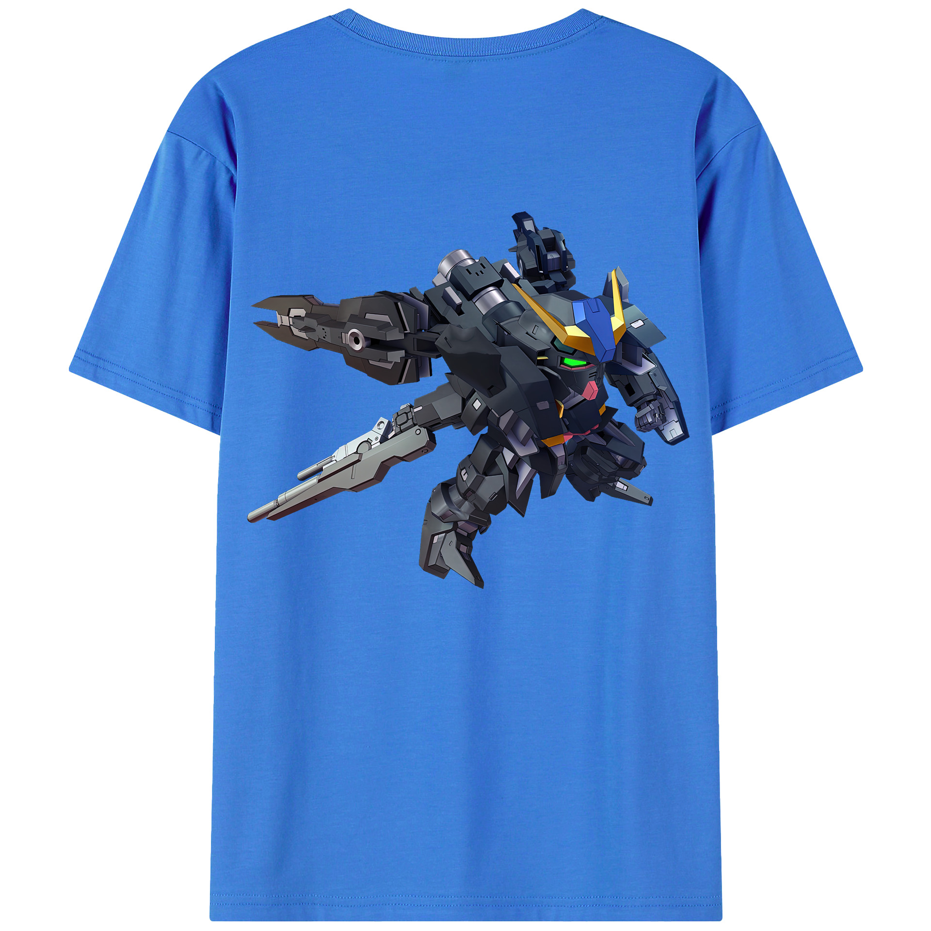 （画像用） 機動戦士ガンダム Mobile Suit Gundam 綿100％ メンズ半袖Tシャツ（バックプリント） 通気性