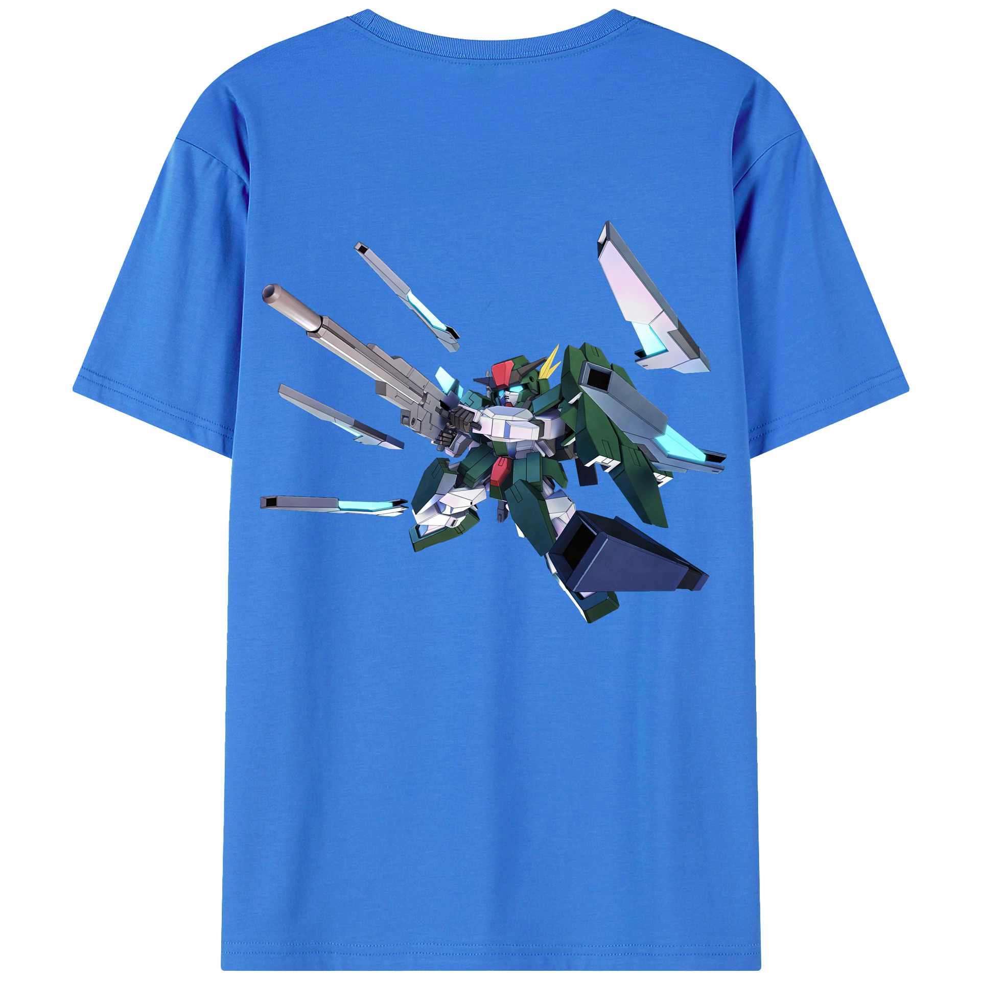（画像用） 機動戦士ガンダム Mobile Suit Gundam 綿100％ メンズ半袖Tシャツ（バックプリント） 通気性