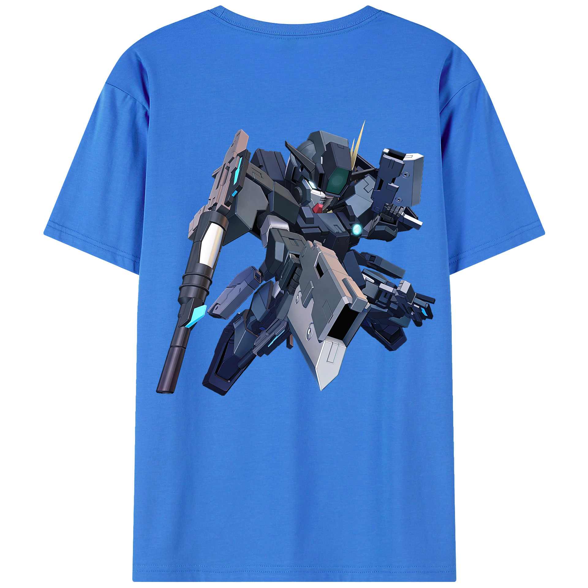 （画像用） 機動戦士ガンダム Mobile Suit Gundam 綿100％ メンズ半袖Tシャツ（バックプリント） 通気性