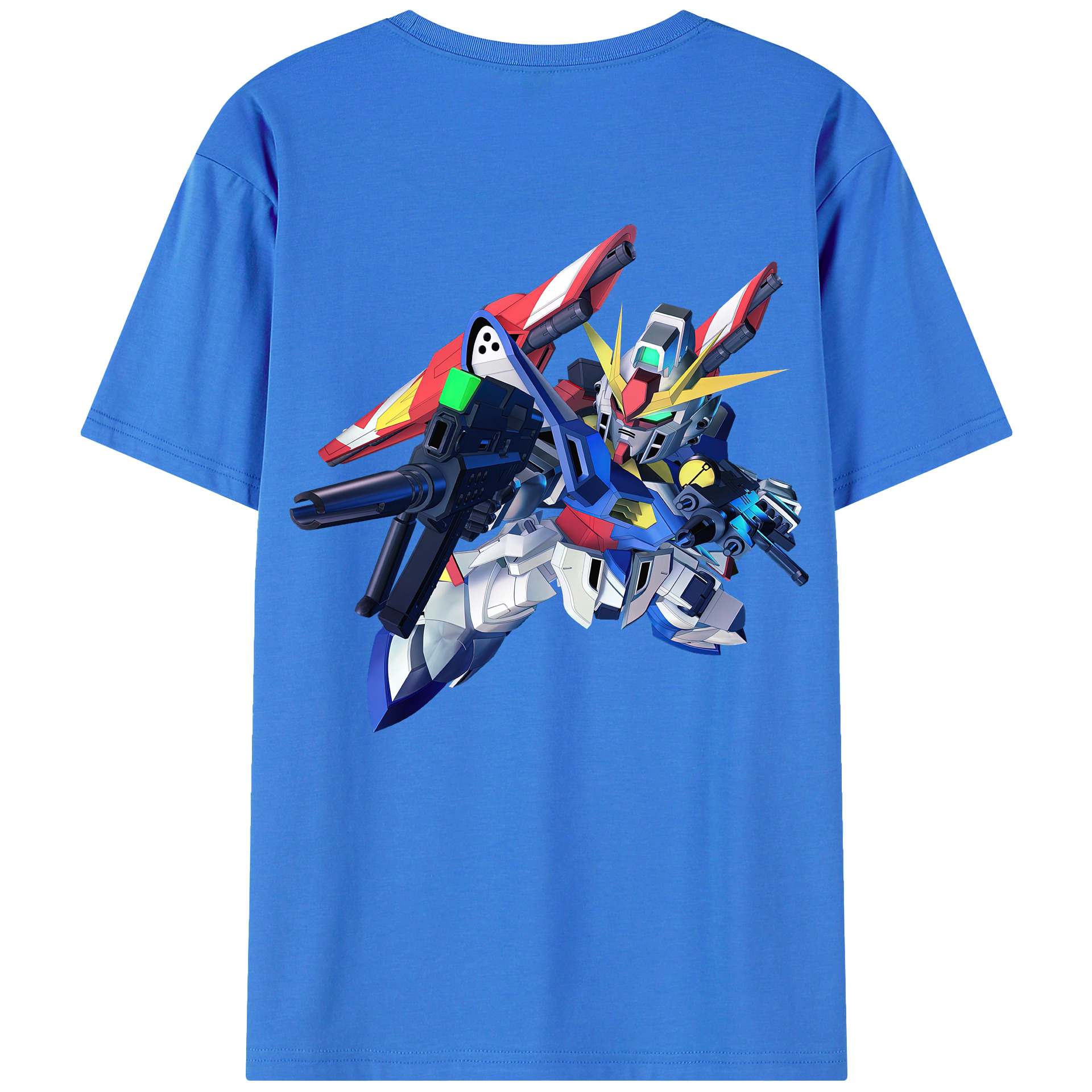 （画像用） 機動戦士ガンダム Mobile Suit Gundam 綿100％ メンズ半袖Tシャツ（バックプリント） 通気性
