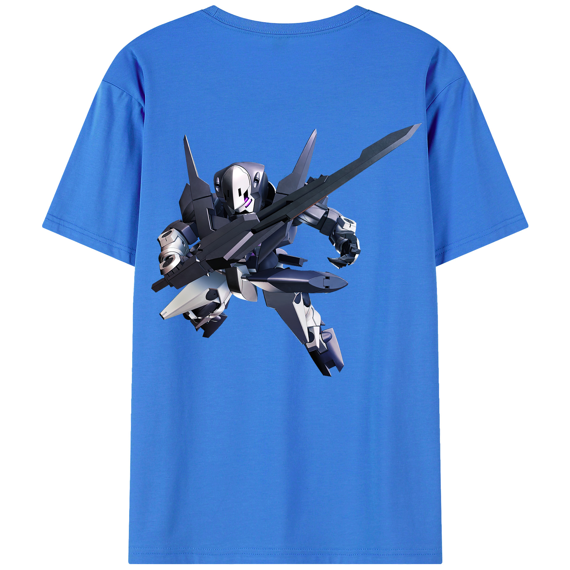 （画像用） 機動戦士ガンダム Mobile Suit Gundam 綿100％ メンズ半袖Tシャツ（バックプリント） 通気性
