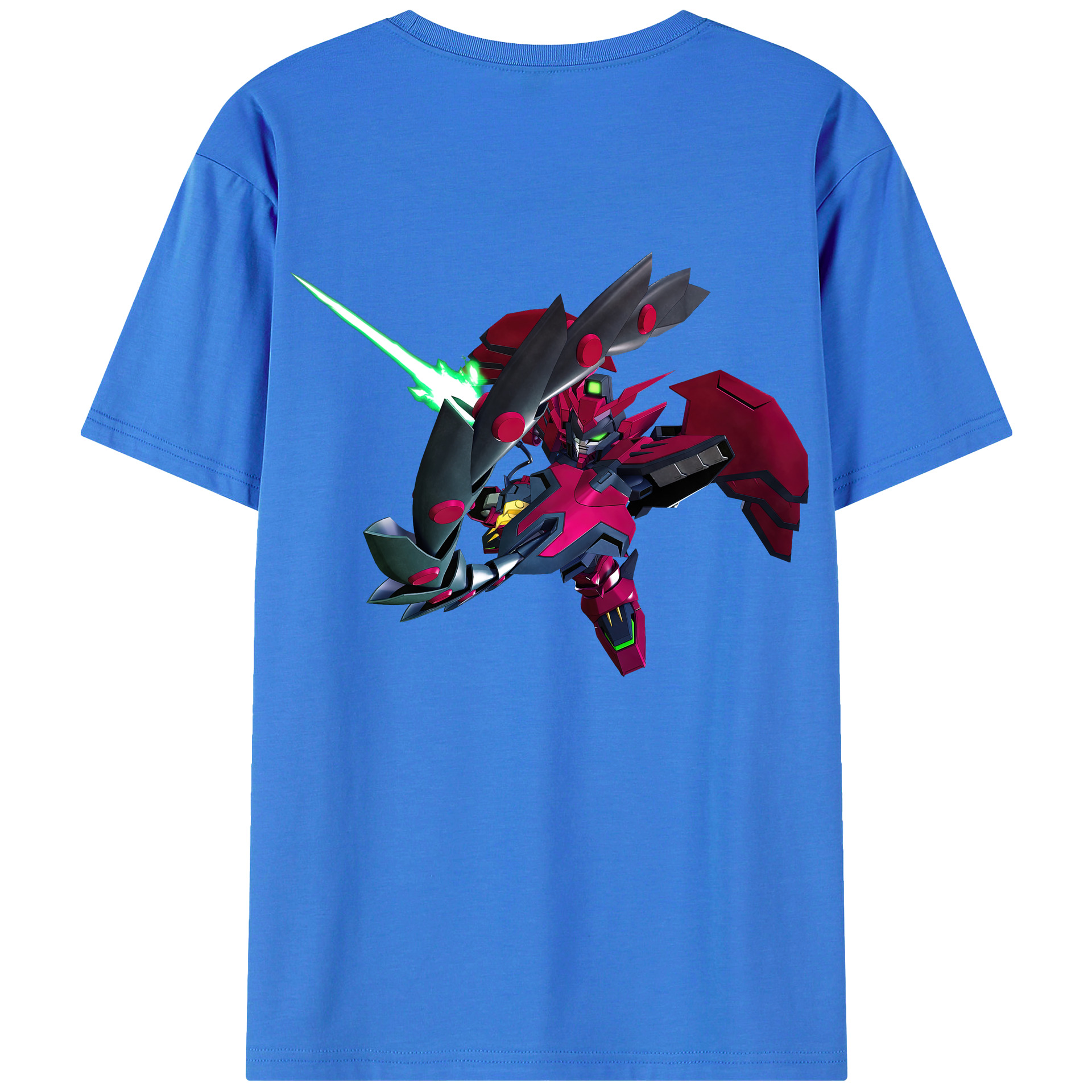 （画像用） 機動戦士ガンダム Mobile Suit Gundam 綿100％ メンズ半袖Tシャツ（バックプリント） 通気性