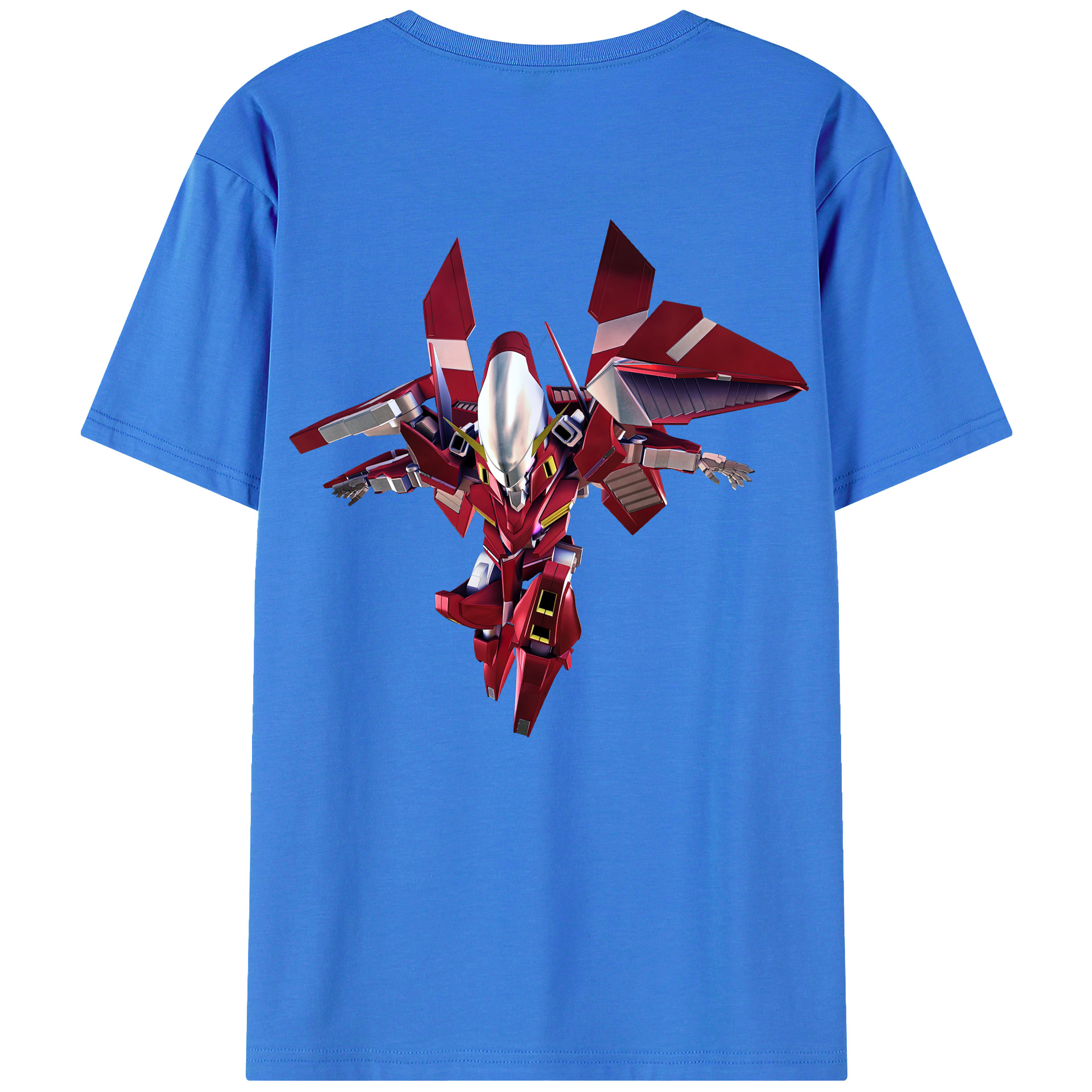 （画像用） 機動戦士ガンダム Mobile Suit Gundam 綿100％ メンズ半袖Tシャツ（バックプリント） 通気性