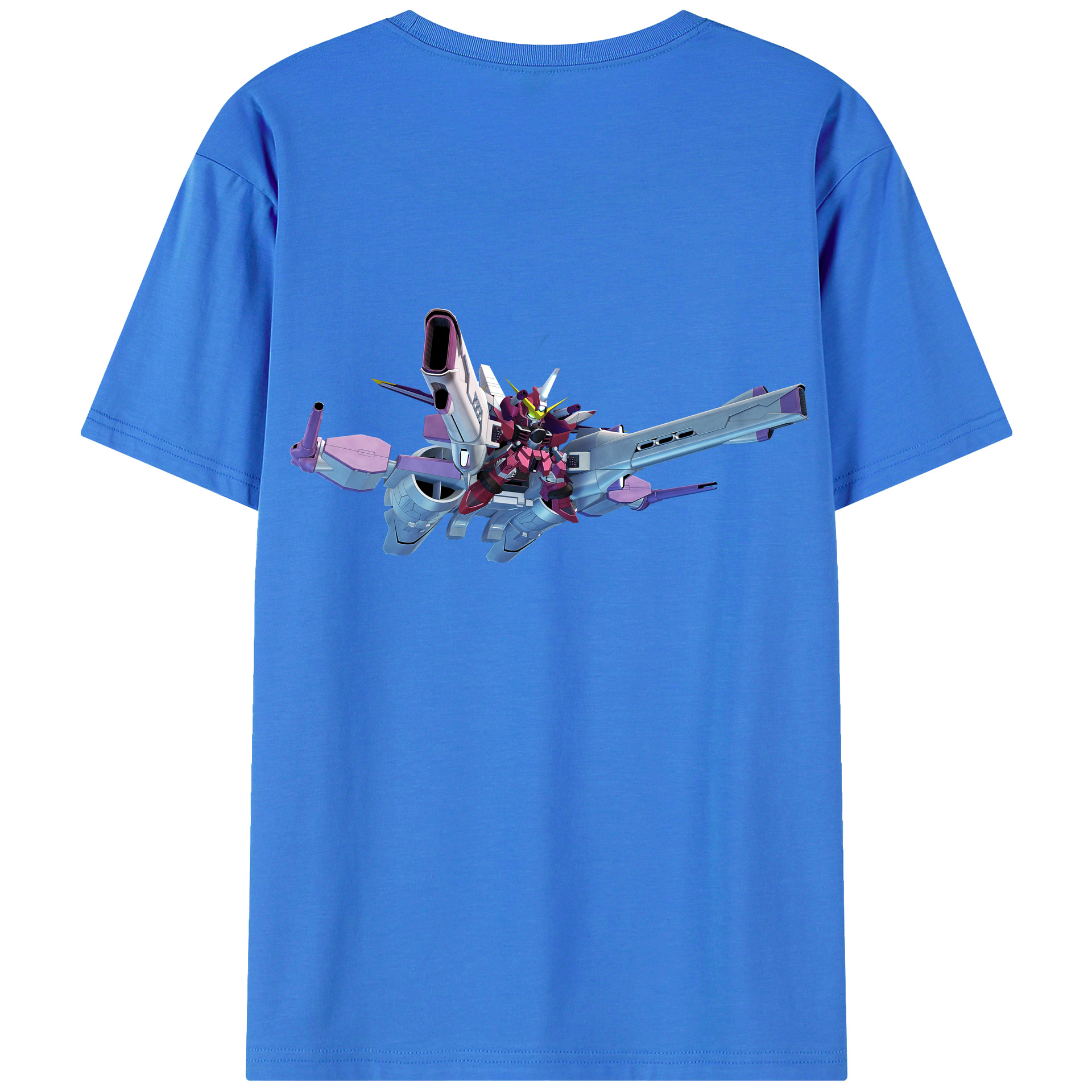 （画像用） 機動戦士ガンダム Mobile Suit Gundam 綿100％ メンズ半袖Tシャツ（バックプリント） 通気性