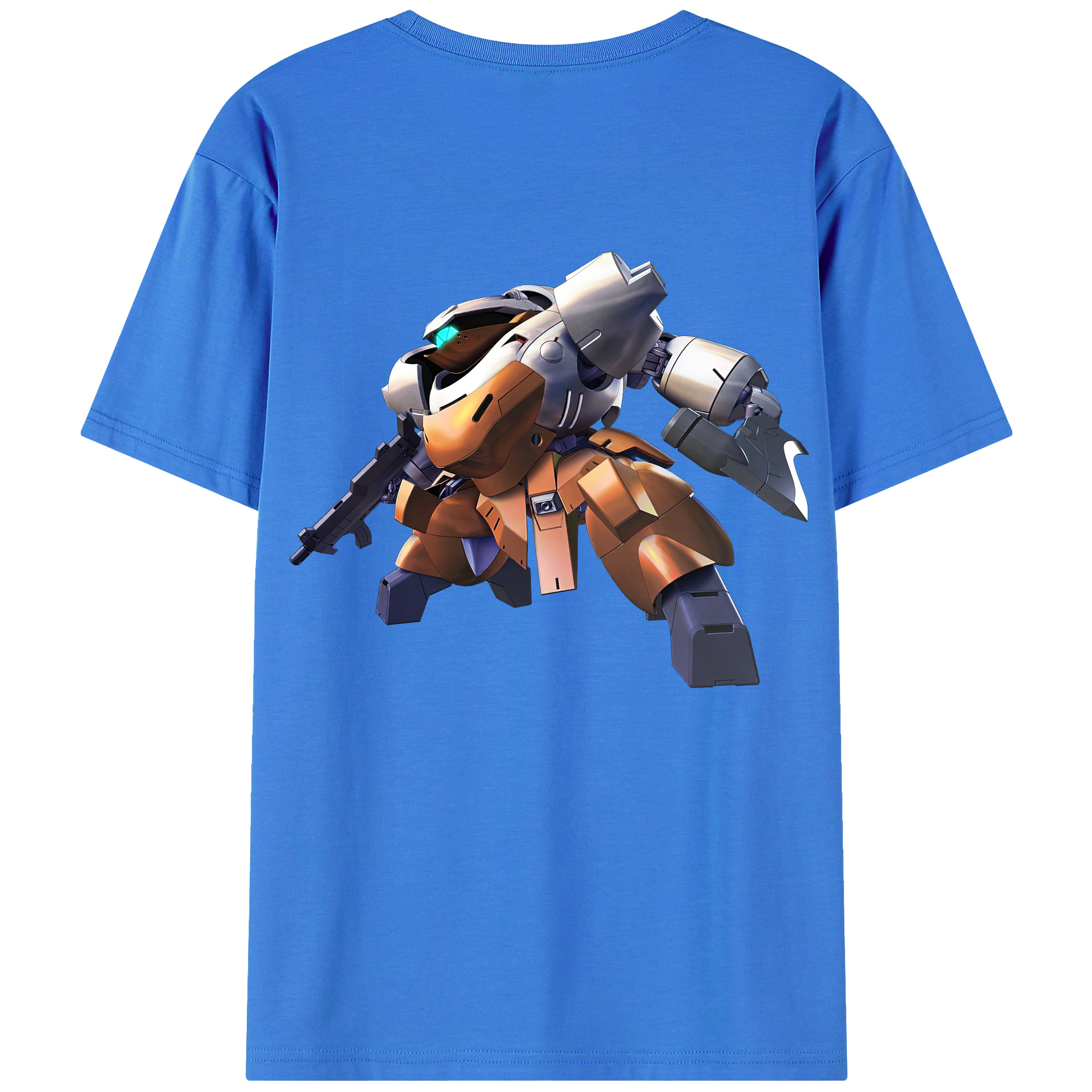 （画像用） 機動戦士ガンダム Mobile Suit Gundam 綿100％ メンズ半袖Tシャツ（バックプリント） 通気性