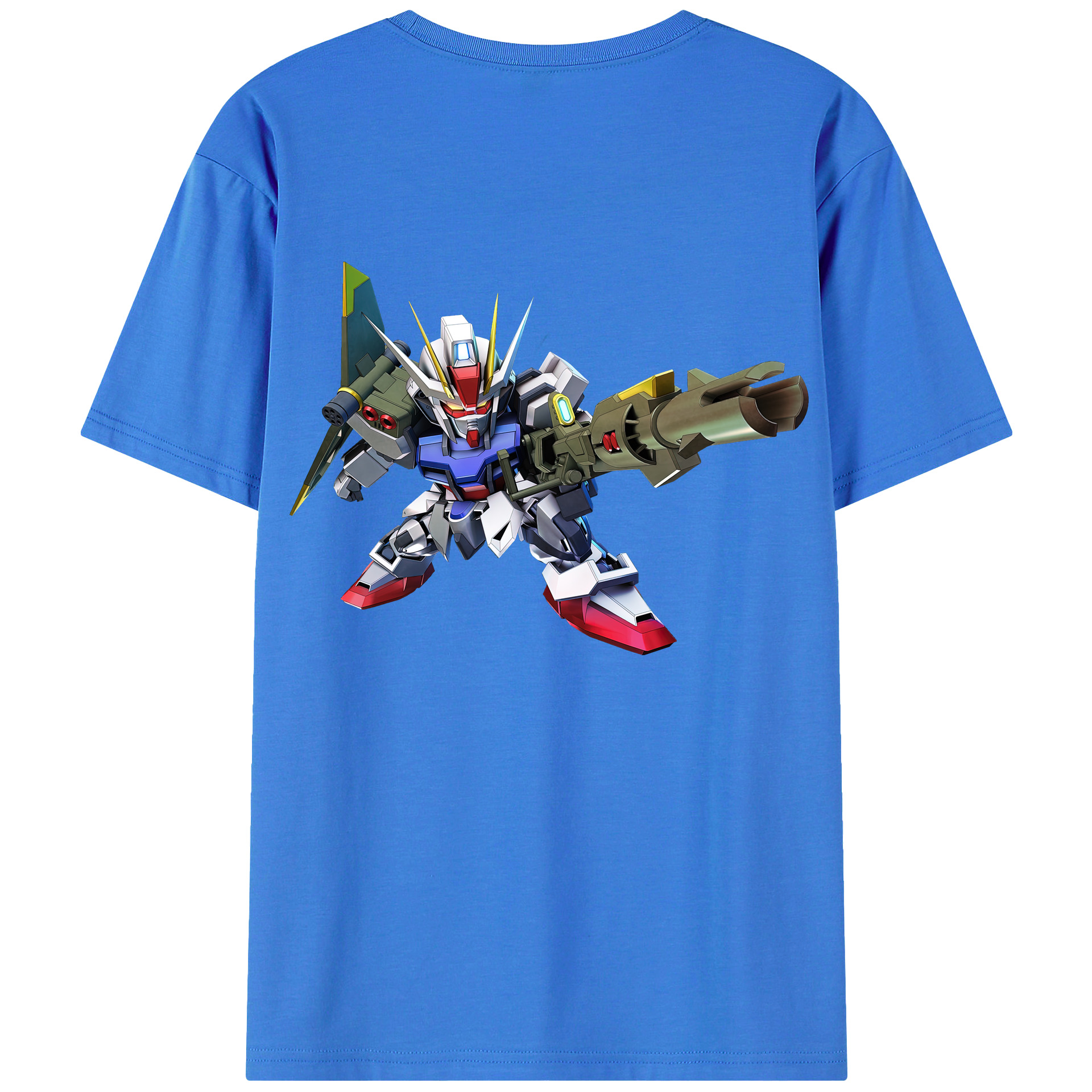 （画像用） 機動戦士ガンダム Mobile Suit Gundam 綿100％ メンズ半袖Tシャツ（バックプリント） 通気性
