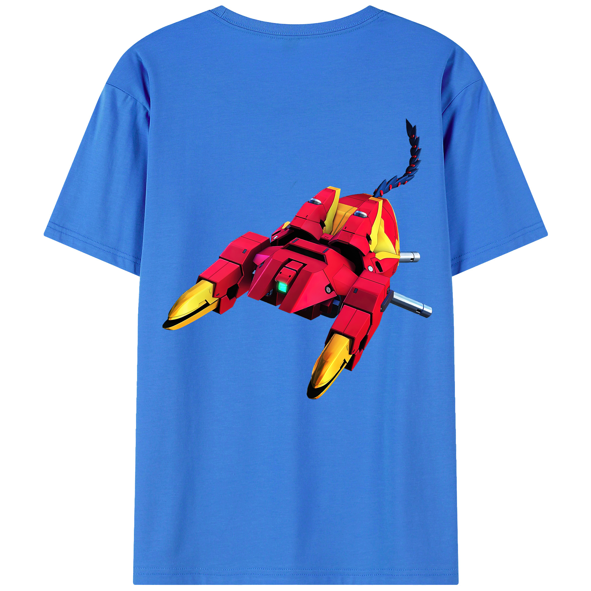（画像用） 機動戦士ガンダム Mobile Suit Gundam 綿100％ メンズ半袖Tシャツ（バックプリント） 通気性