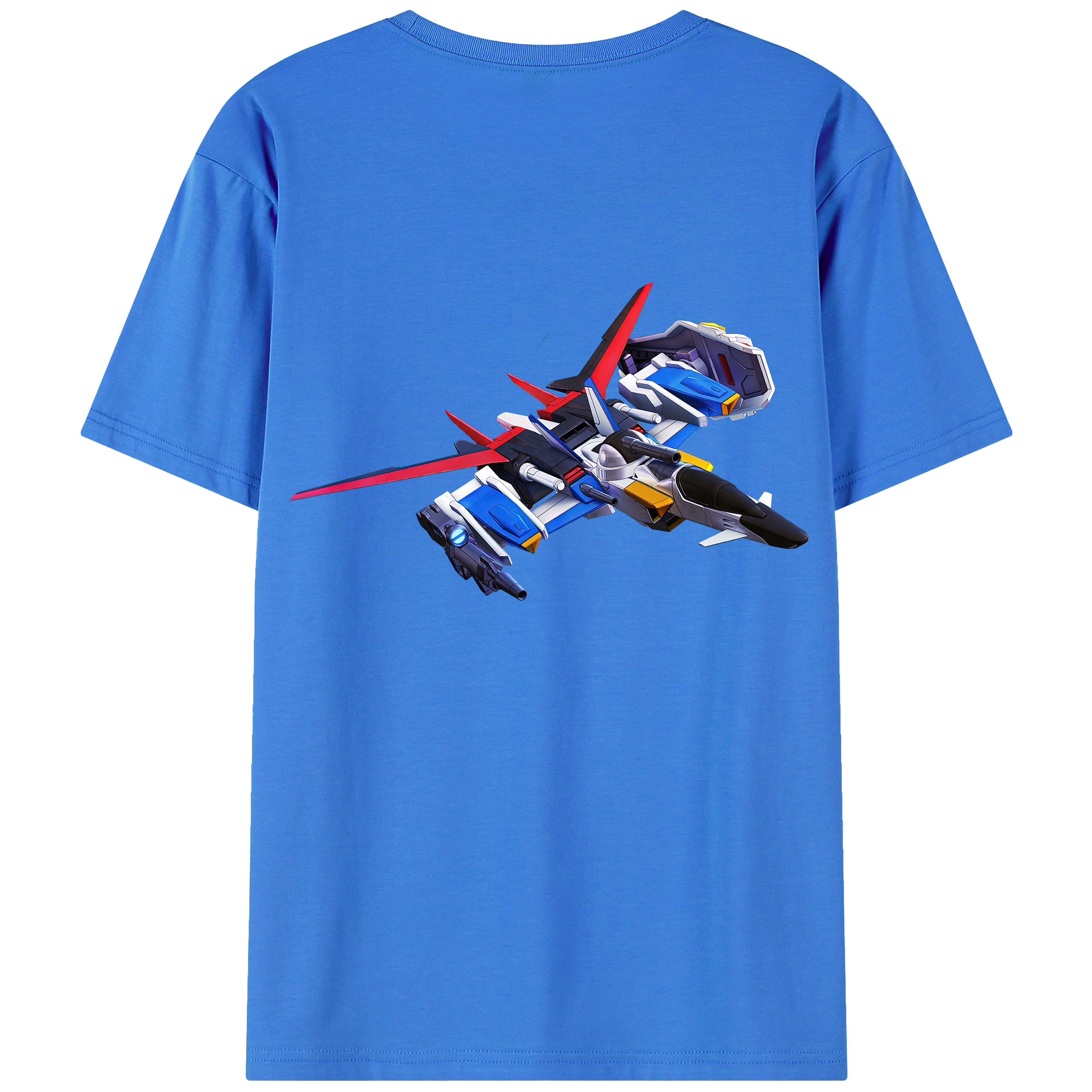（画像用） 機動戦士ガンダム Mobile Suit Gundam 綿100％ メンズ半袖Tシャツ（バックプリント） 通気性