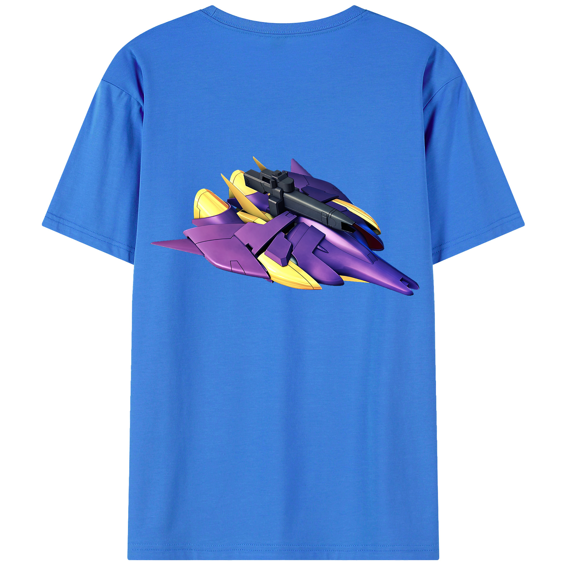 （画像用） 機動戦士ガンダム Mobile Suit Gundam 綿100％ メンズ半袖Tシャツ（バックプリント） 通気性