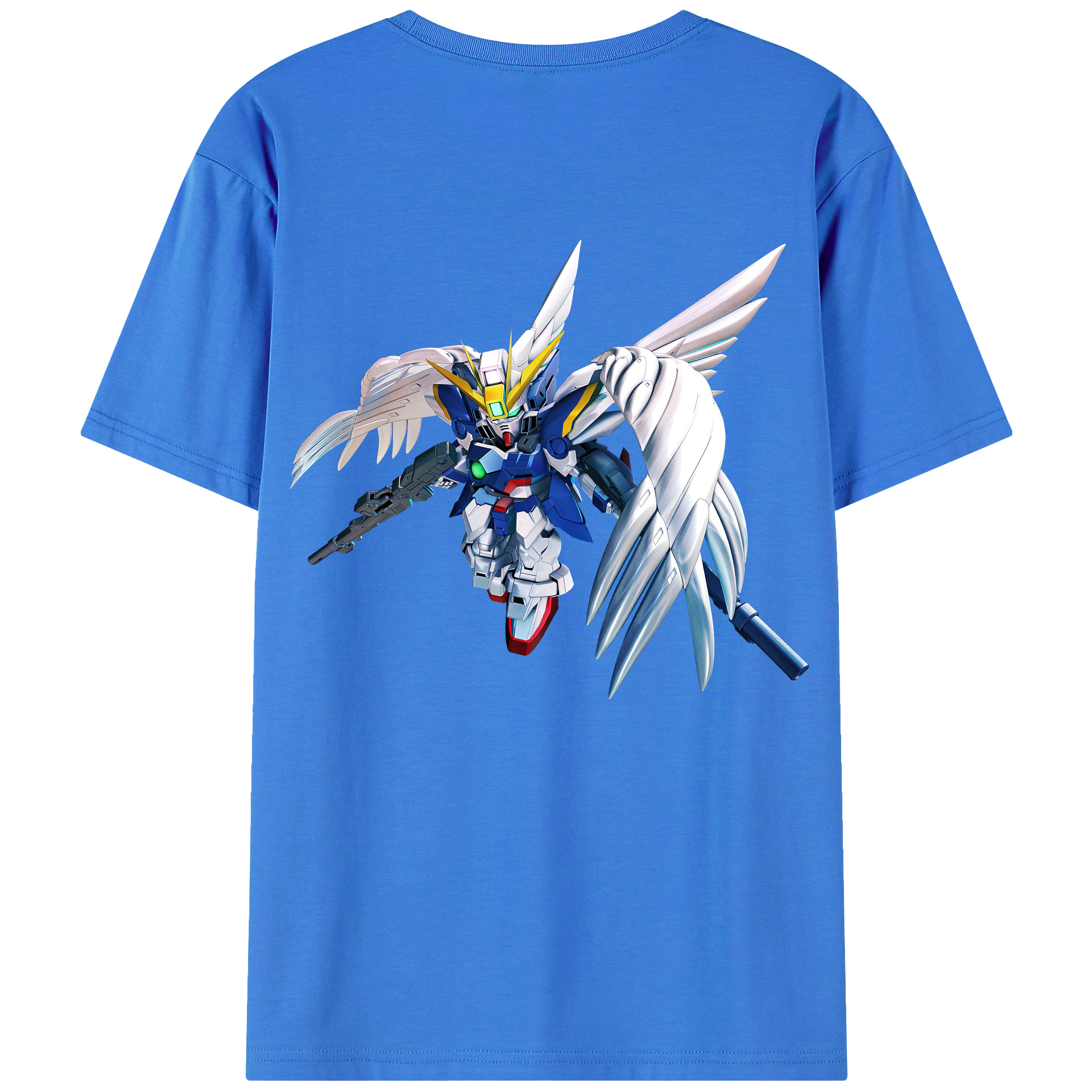 （画像用） 機動戦士ガンダム Mobile Suit Gundam 綿100％ メンズ半袖Tシャツ（バックプリント） 通気性