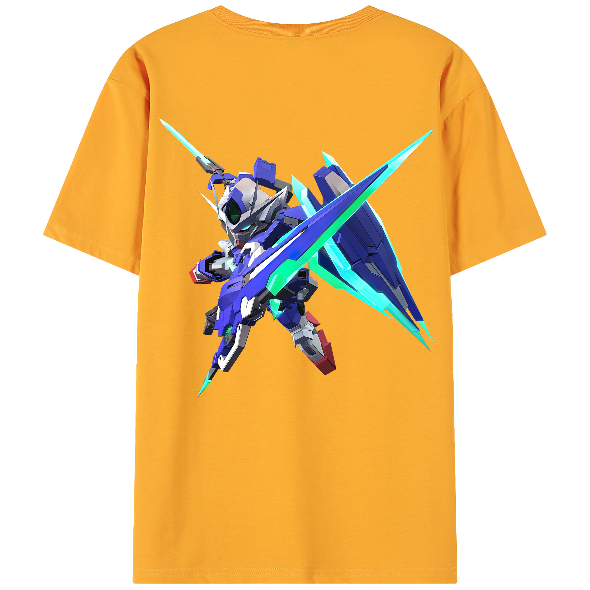 （画像用） 機動戦士ガンダム Mobile Suit Gundam 綿100％ メンズ半袖Tシャツ（バックプリント） 通気性