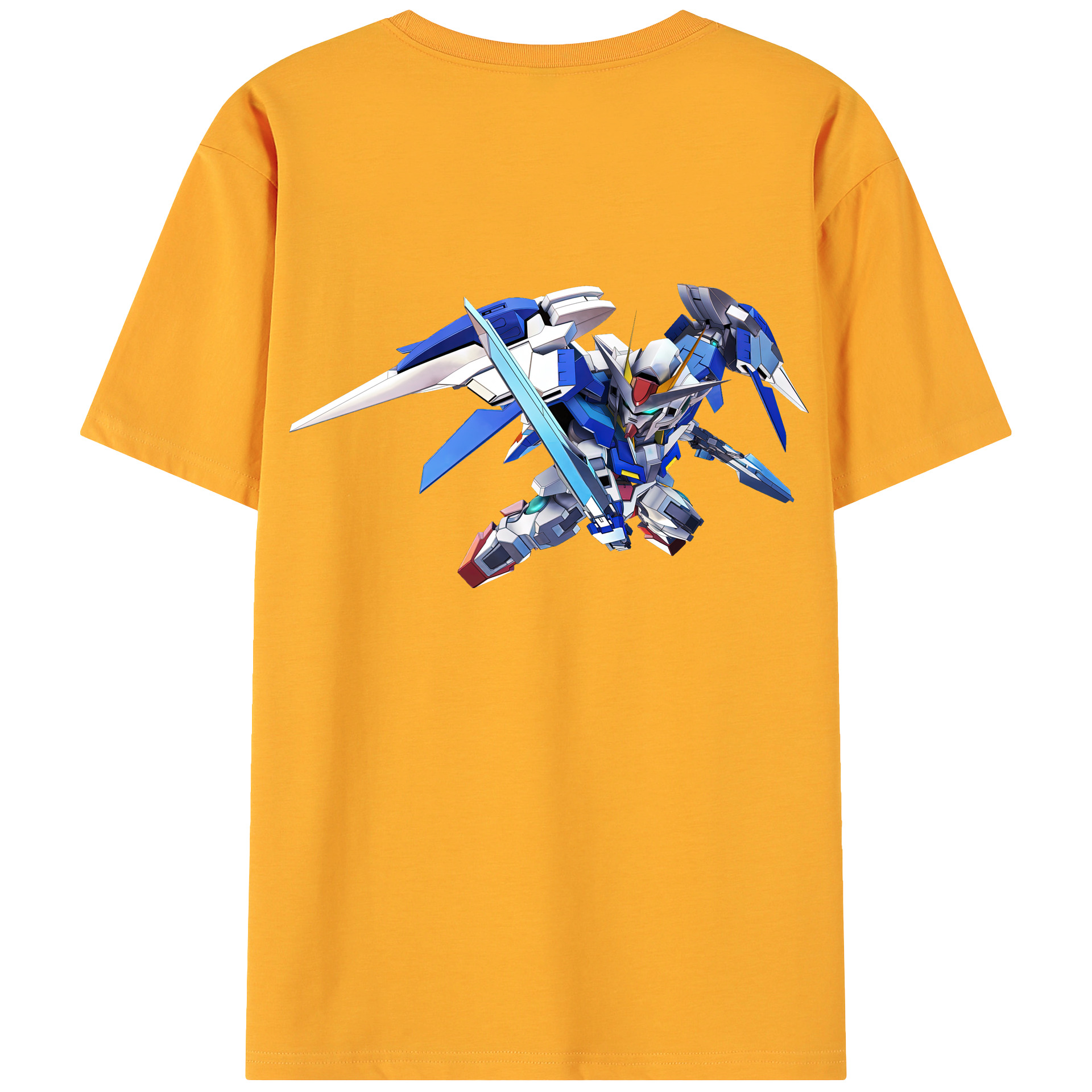 （画像用） 機動戦士ガンダム Mobile Suit Gundam 綿100％ メンズ半袖Tシャツ（バックプリント） 通気性