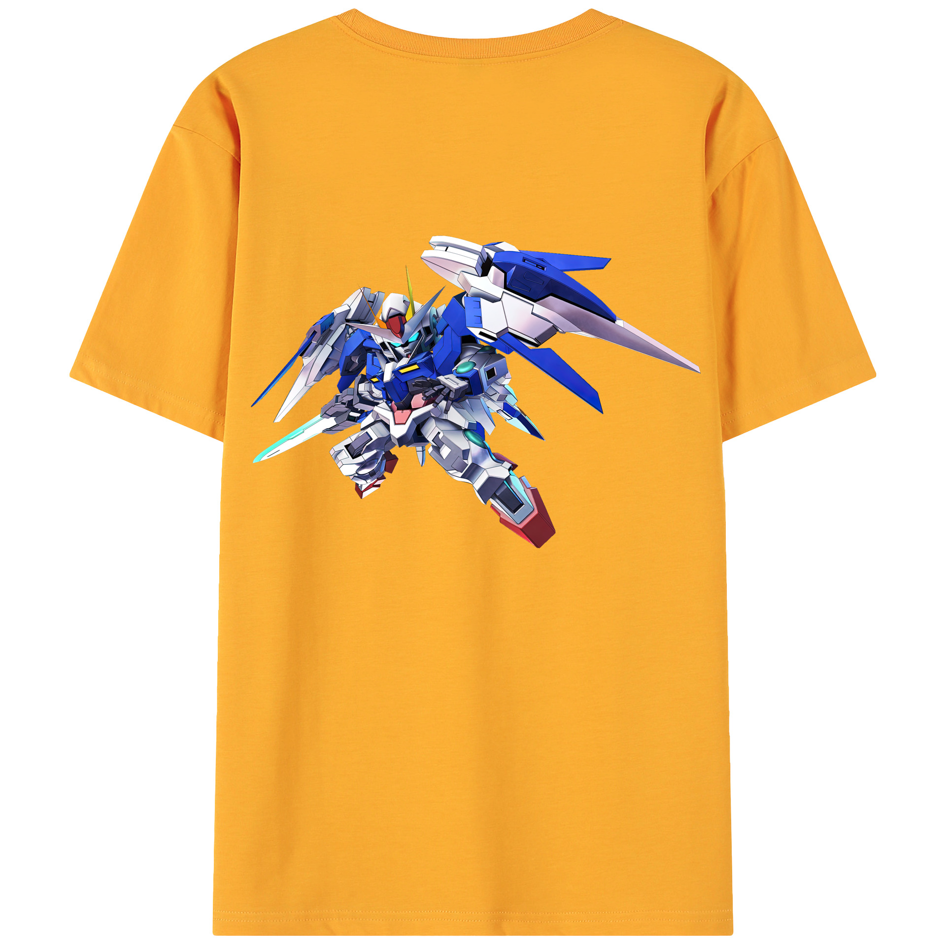 （画像用） 機動戦士ガンダム Mobile Suit Gundam 綿100％ メンズ半袖Tシャツ（バックプリント） 通気性