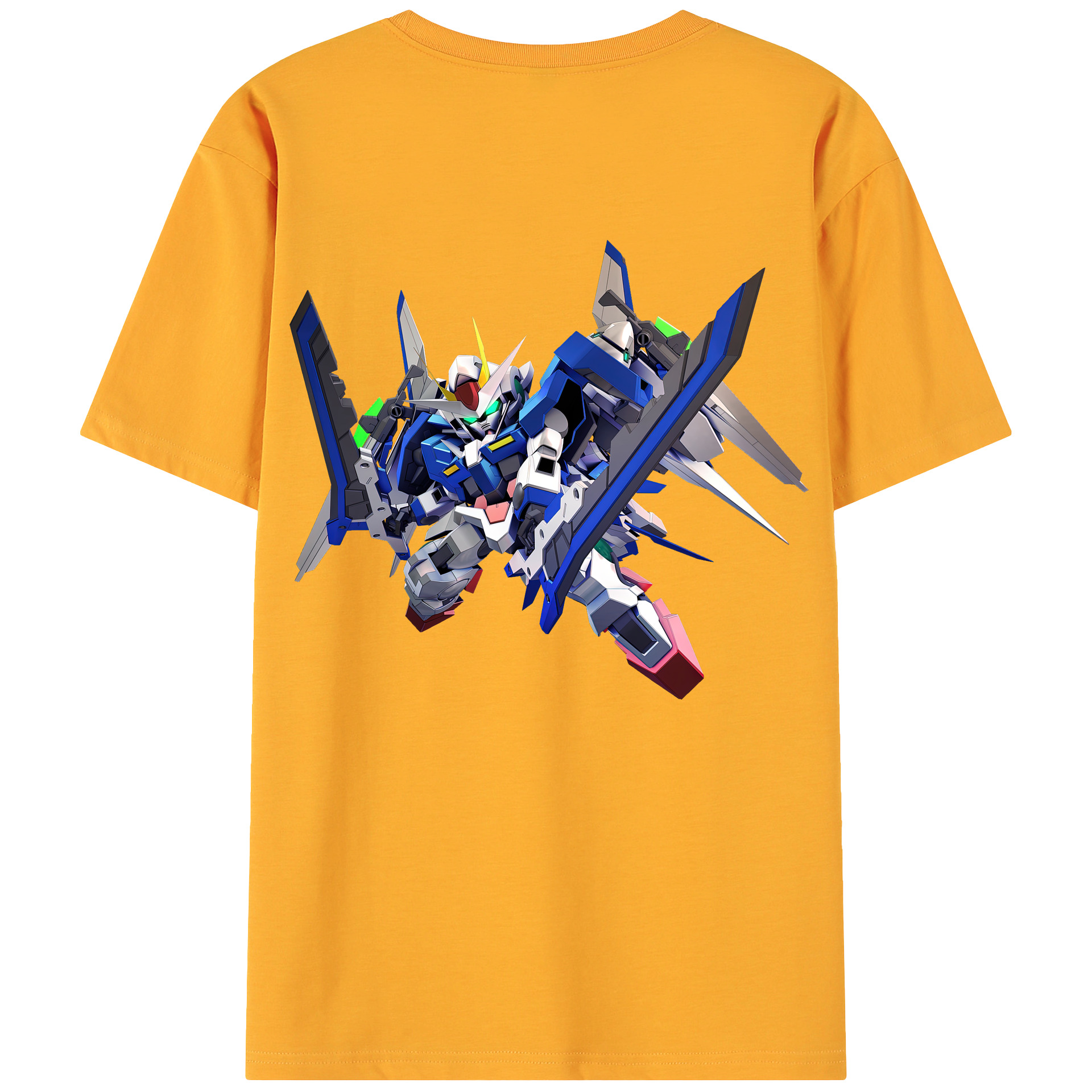 （画像用） 機動戦士ガンダム Mobile Suit Gundam 綿100％ メンズ半袖Tシャツ（バックプリント） 通気性