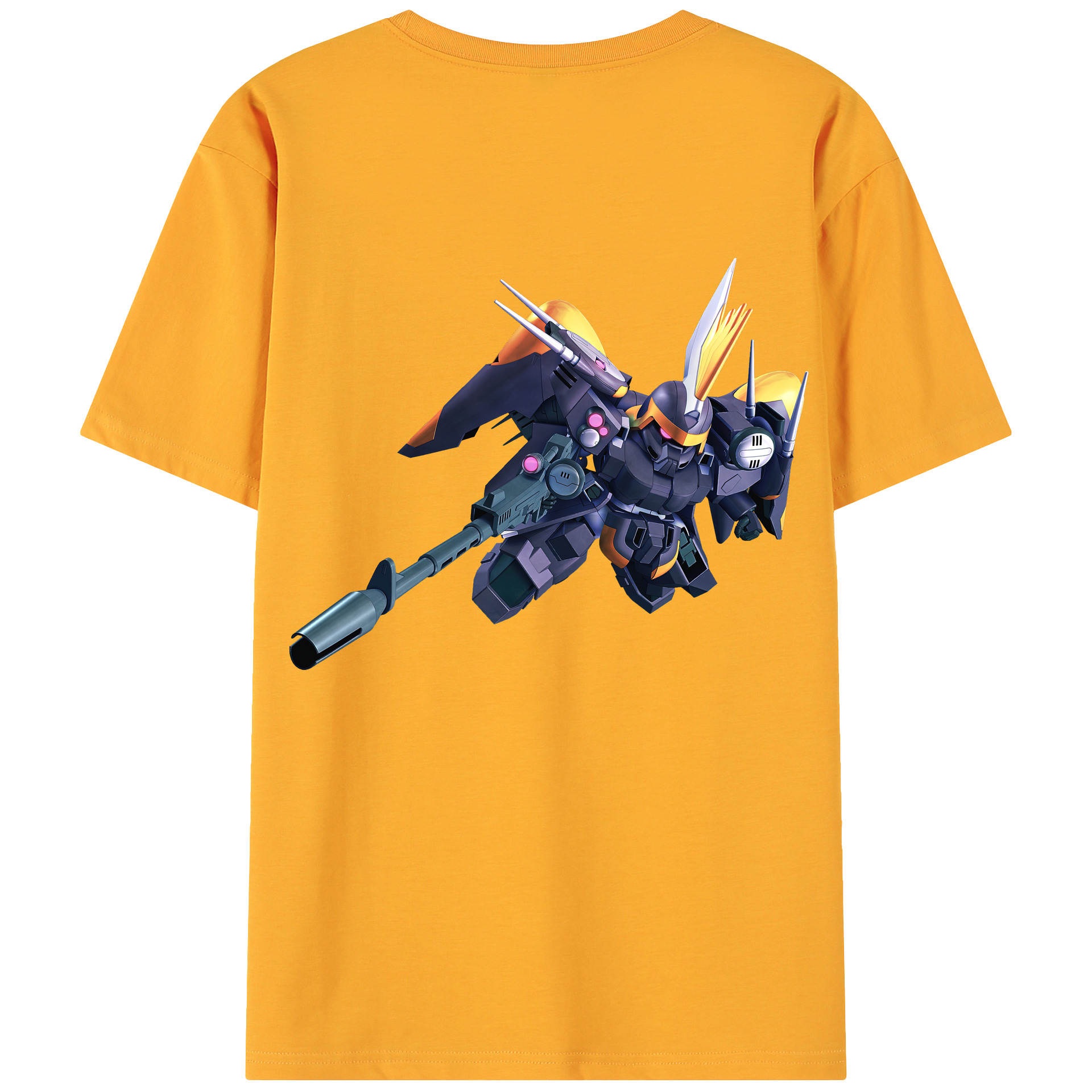 （画像用） 機動戦士ガンダム Mobile Suit Gundam 綿100％ メンズ半袖Tシャツ（バックプリント） 通気性