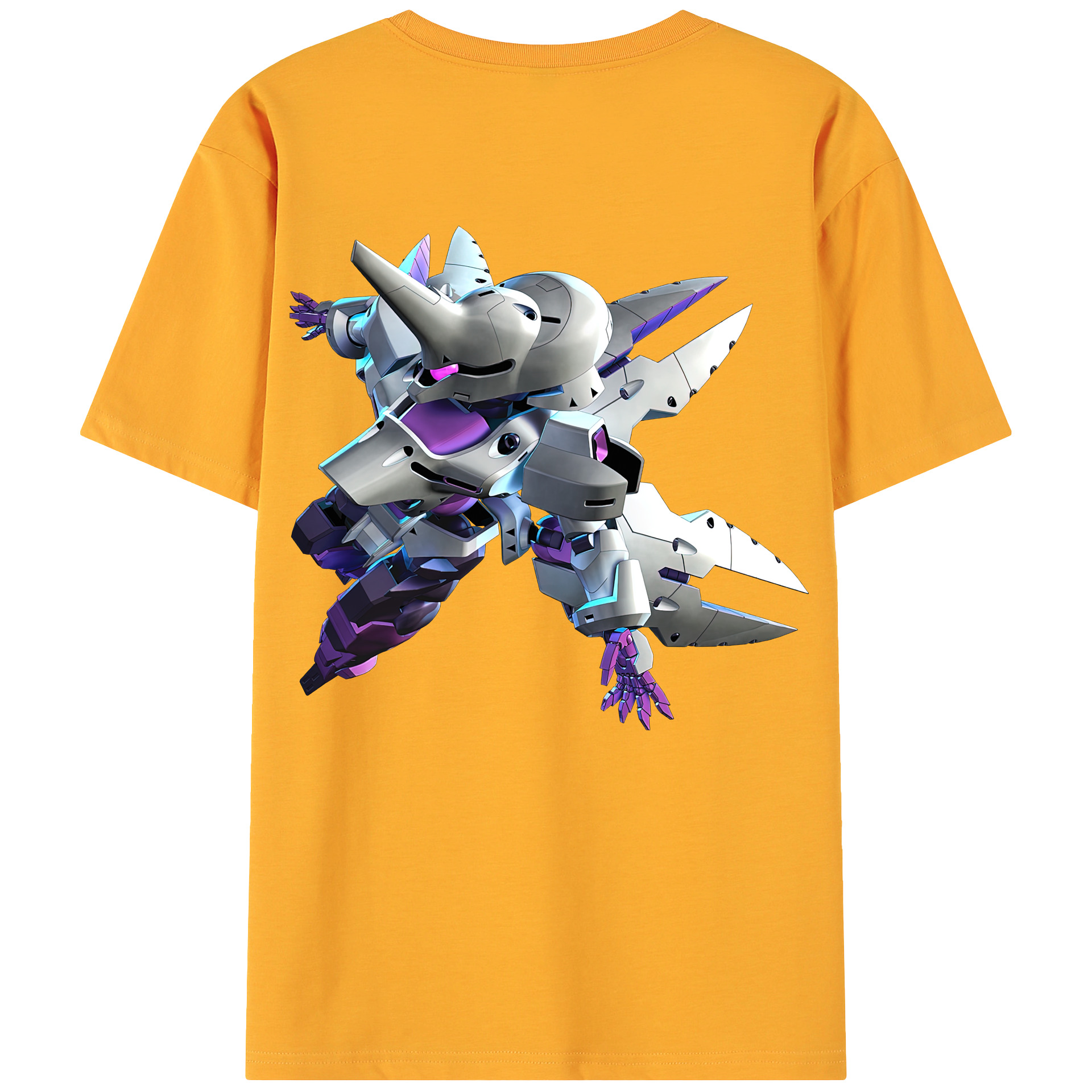 （画像用） 機動戦士ガンダム Mobile Suit Gundam 綿100％ メンズ半袖Tシャツ（バックプリント） 通気性