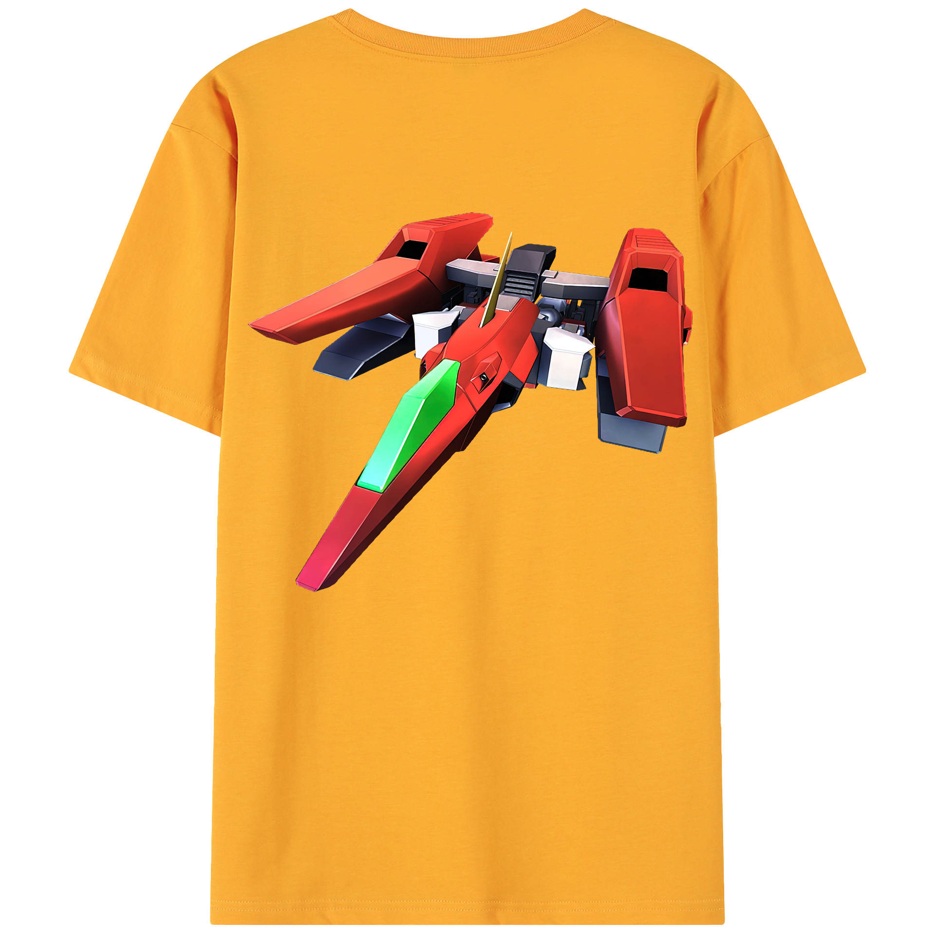 （画像用） 機動戦士ガンダム Mobile Suit Gundam 綿100％ メンズ半袖Tシャツ（バックプリント） 通気性